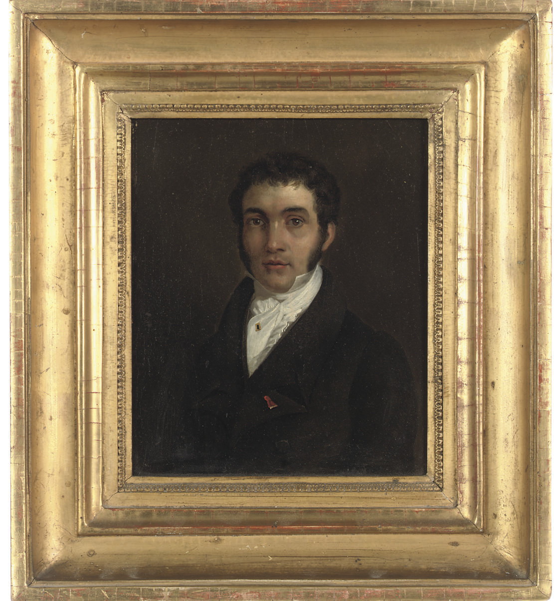 Louis Leopold Boilly — Два портрета джентльменов в черных фраках с белыми галстуками, поясные, первый повернут к синистеру, второй - сидящий и повернутый к декстеру