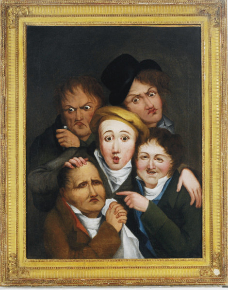 Louis Leopold Boilly — Фигуры с выразительными лицами; и сопутствующая картина