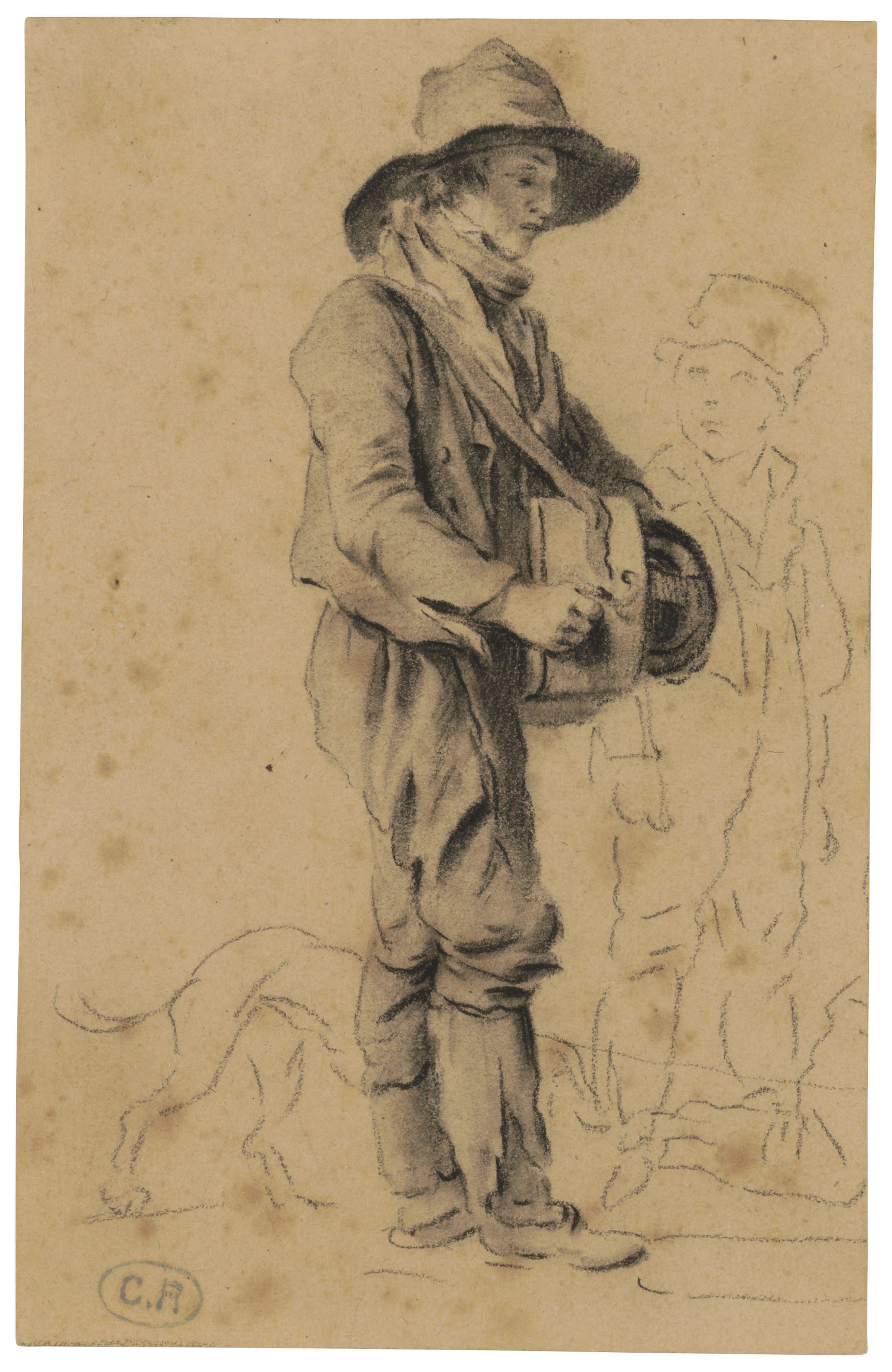 Louis Leopold Boilly — Два мальчика и собака