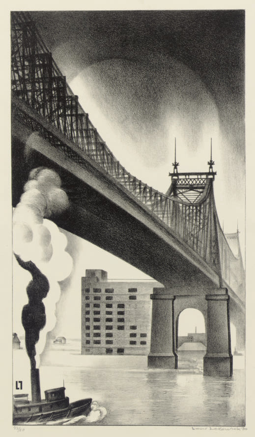 Louis Lozowick — Мост Квинсборо (Флинт, 61)