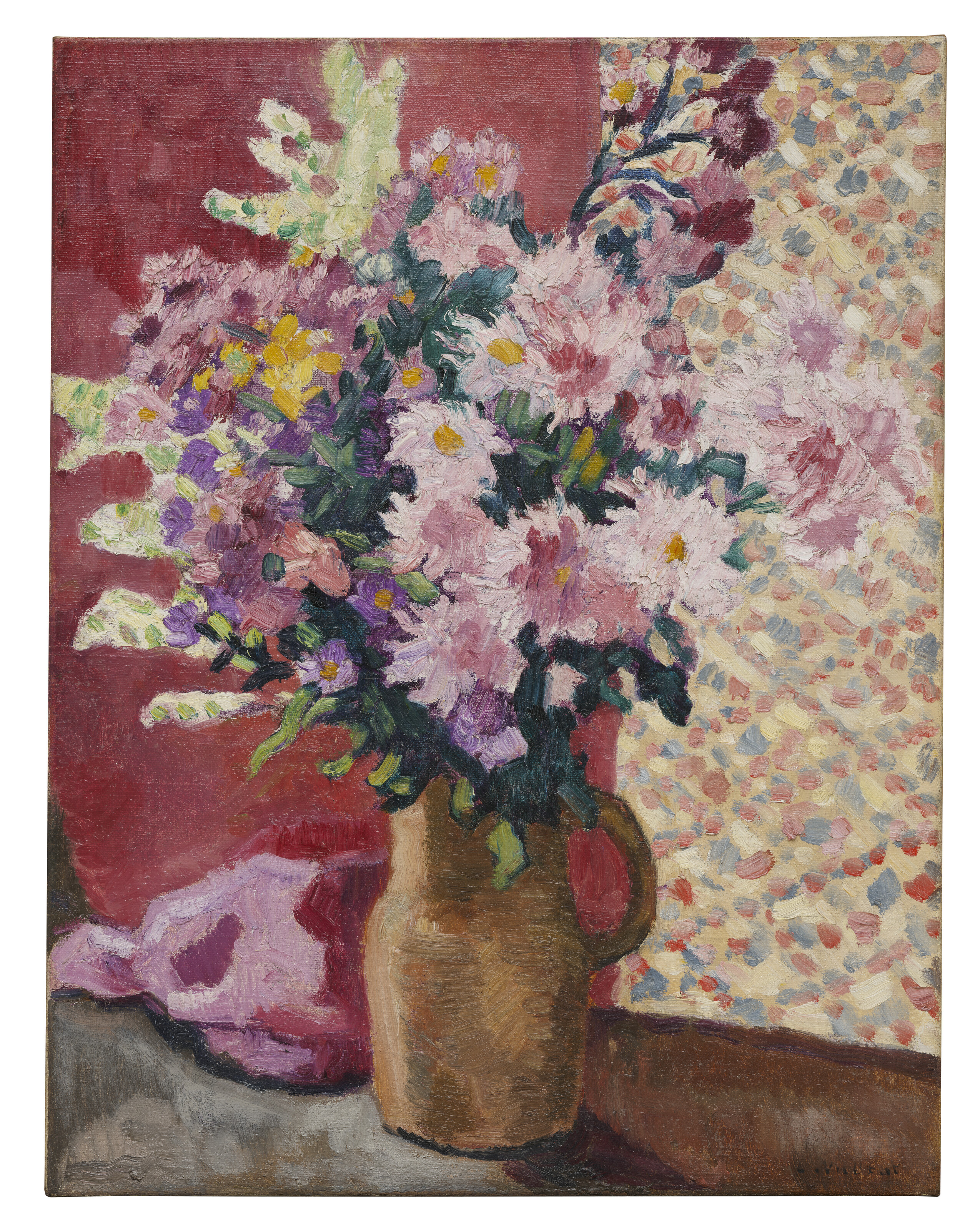 Louis Valtat — Цветы-розы в саду на земле, изображение 2