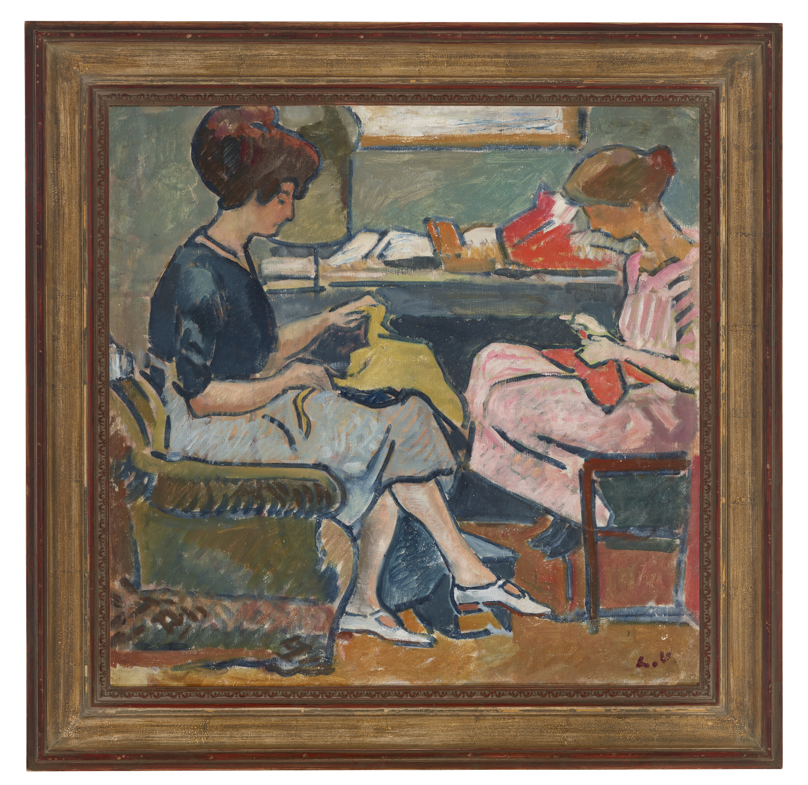 Louis Valtat — Двое молодых женщин-кузенов, изображение 2