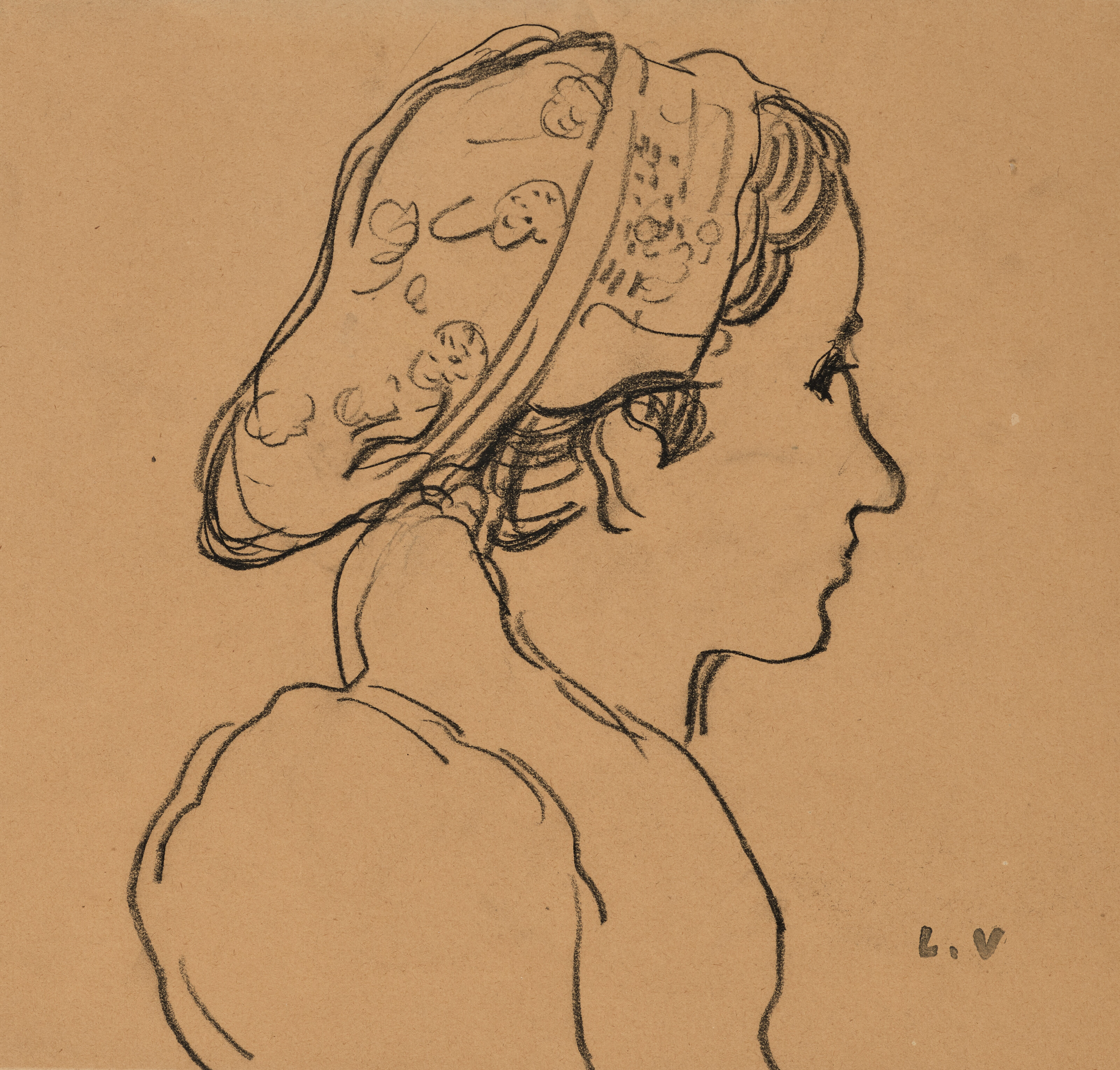 Louis Valtat — (i) Молодая женщина с профилем в шляпке (ii) Охотники