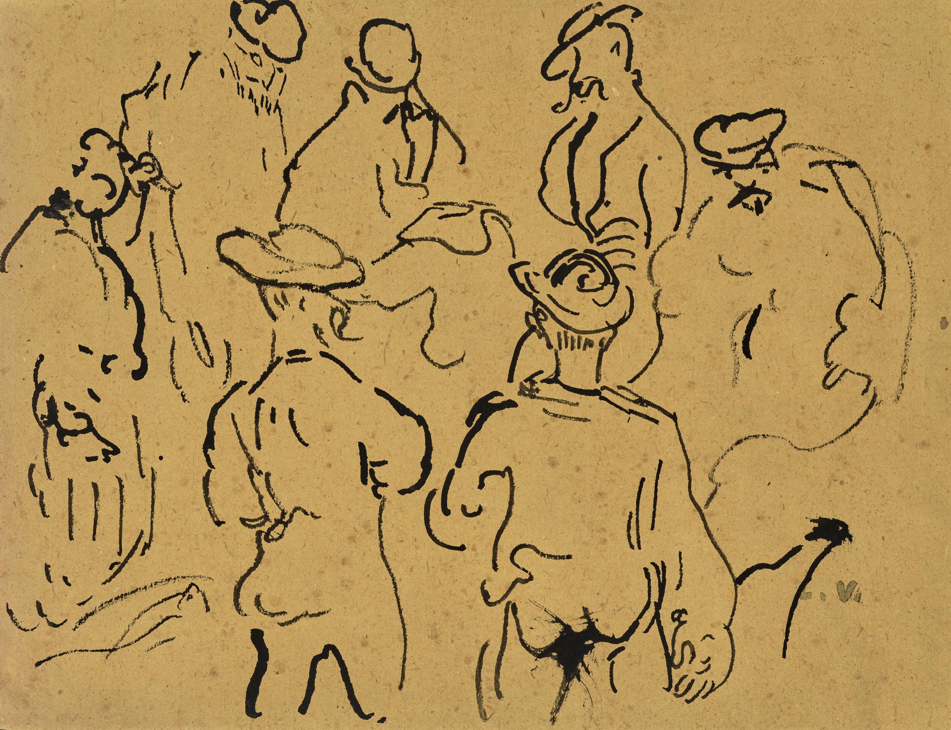 Louis Valtat — (i) Молодая женщина с профилем в шляпке (ii) Охотники, изображение 3