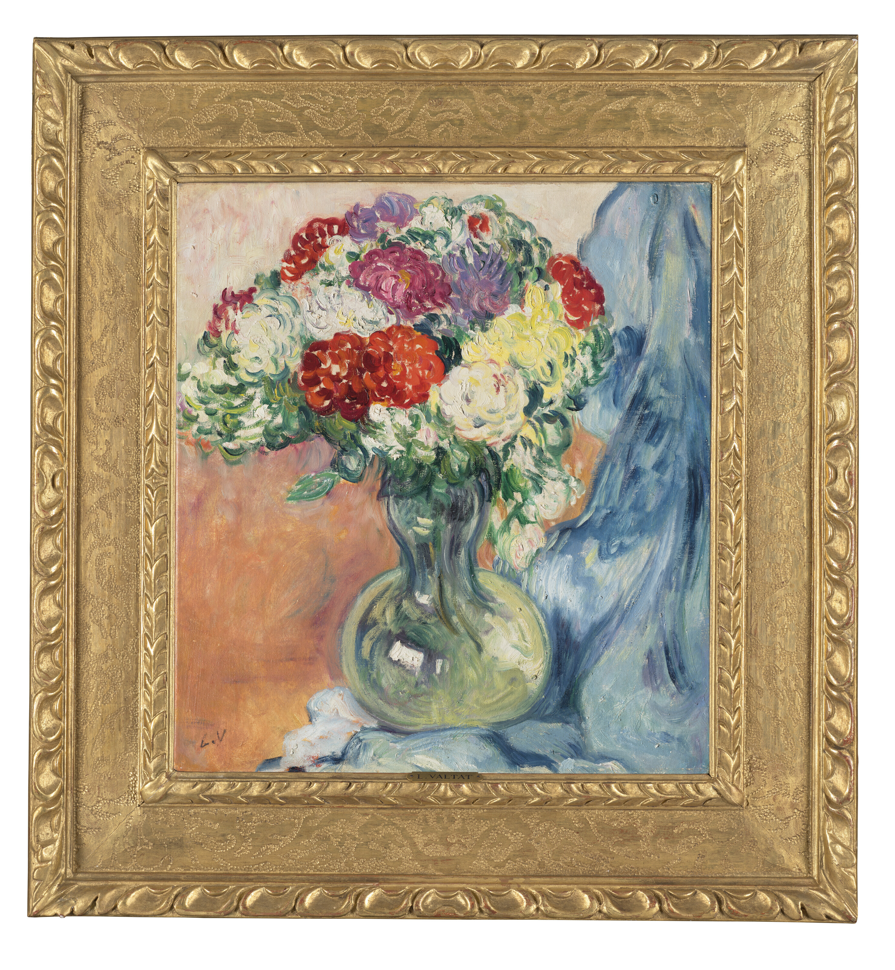 Louis Valtat — Синие хризантемы в драпировке, изображение 4
