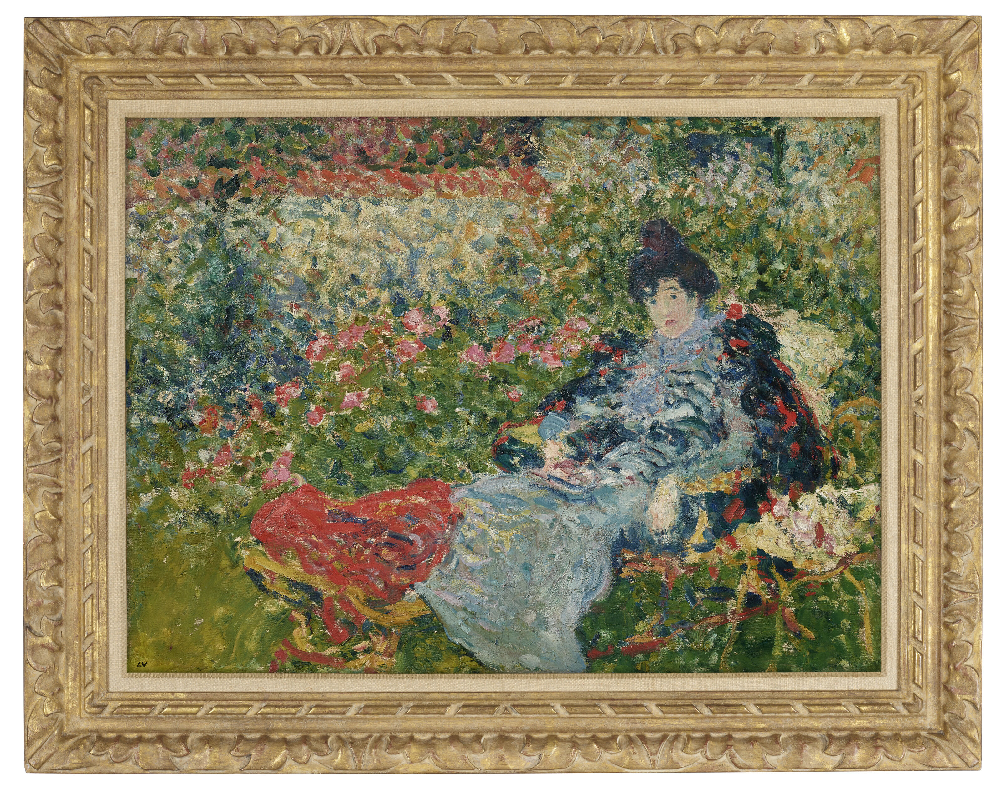Louis Valtat — Габриэль Вальтат в саду, изображение 2