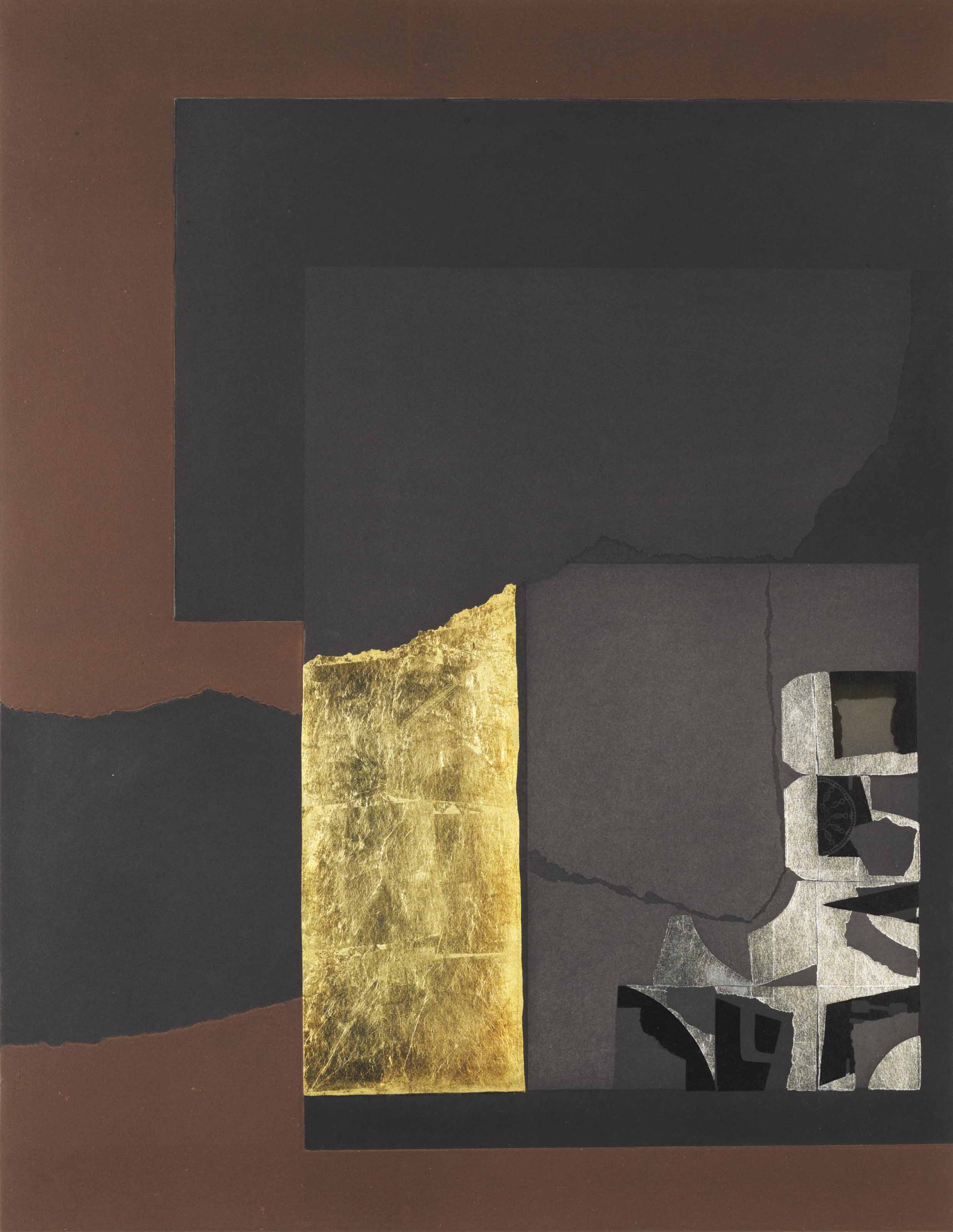 Louise Nevelson — Без названия, из акватинты и коллажа