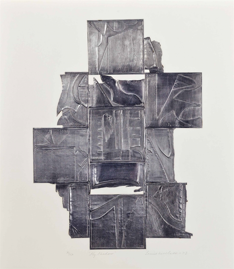 Louise Nevelson — Небесная тень из серии Lead Intaglio