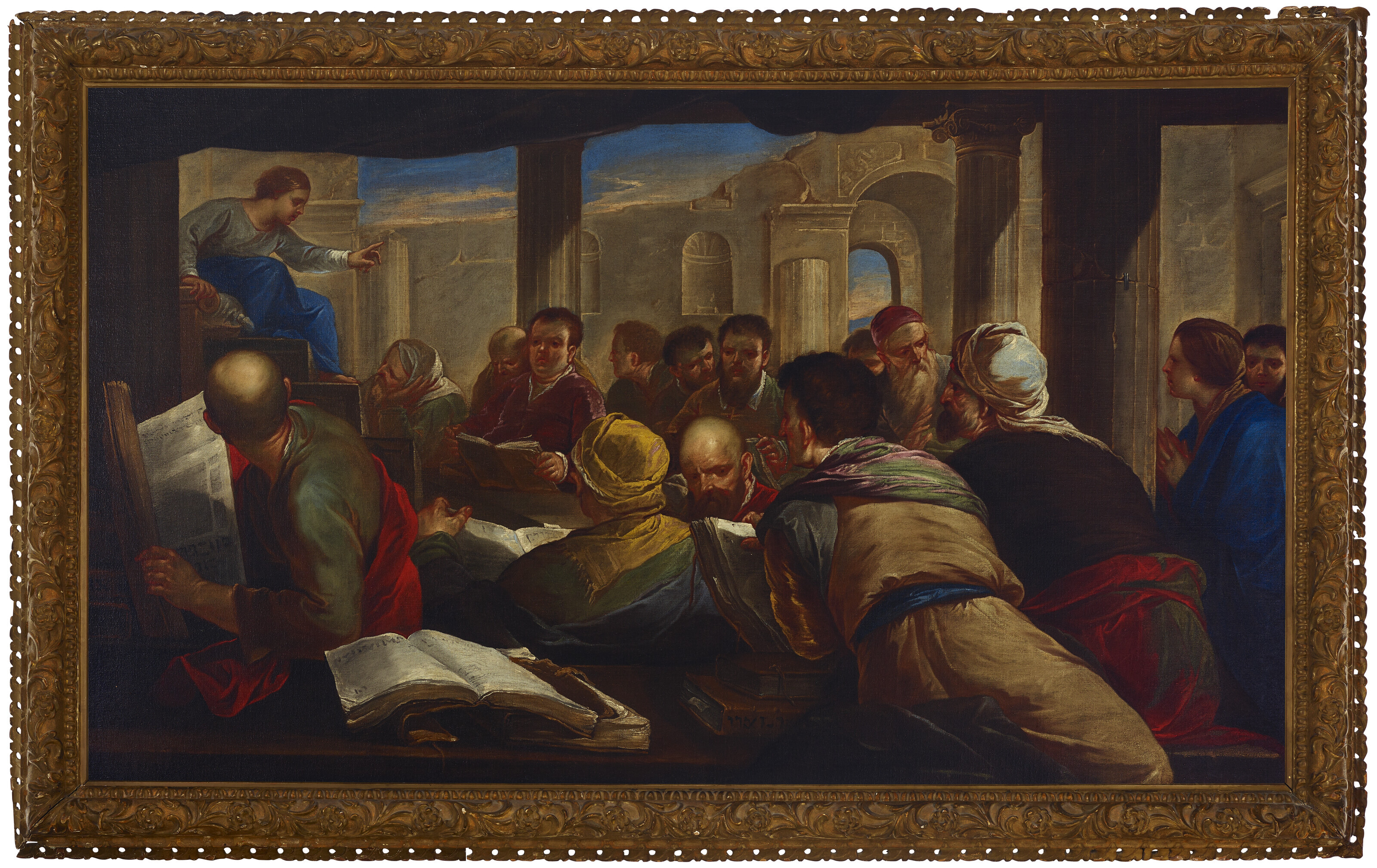 Luca Giordano — Христос спорит с врачами, изображение 2