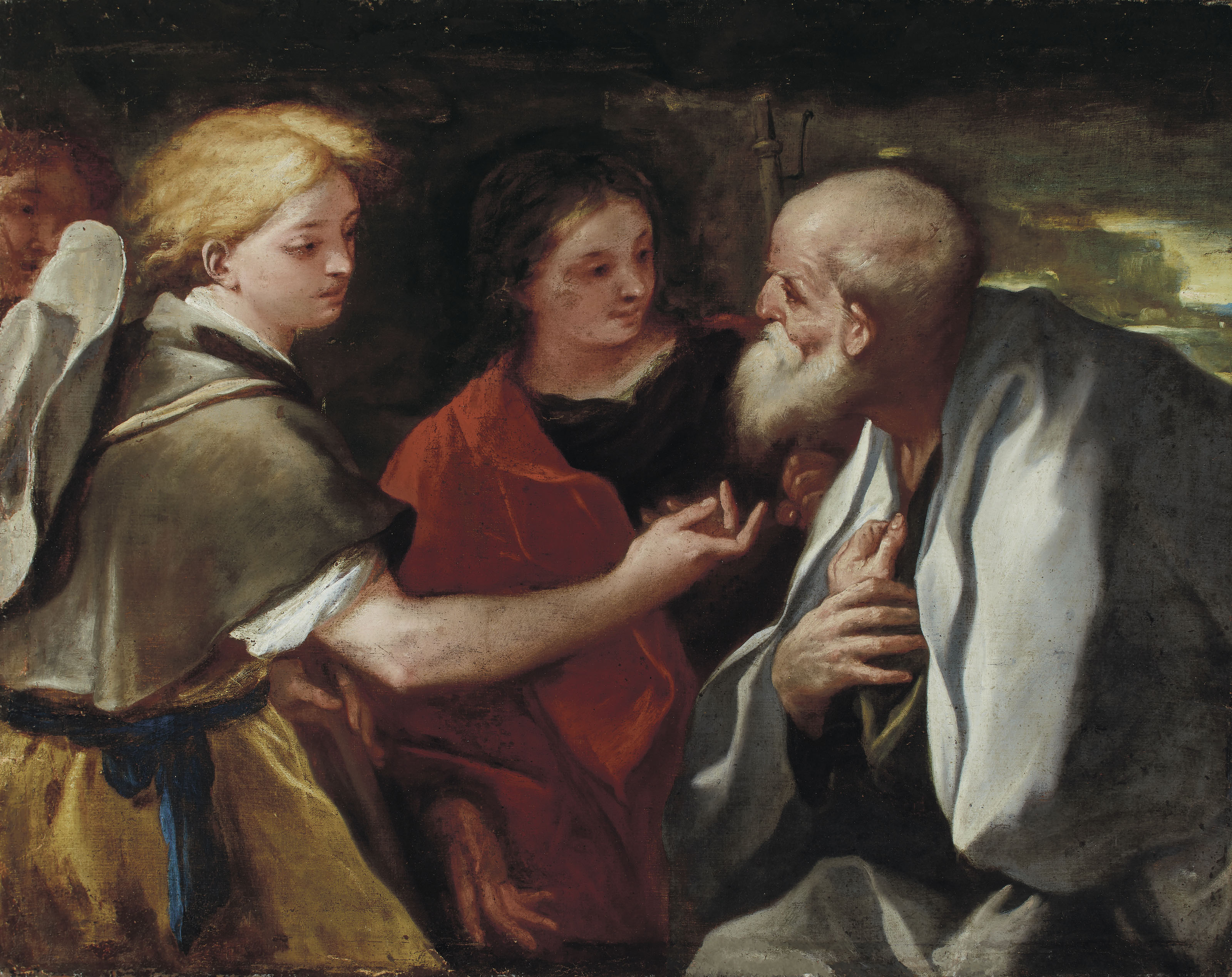 Luca Giordano — Авраам и ангелы
