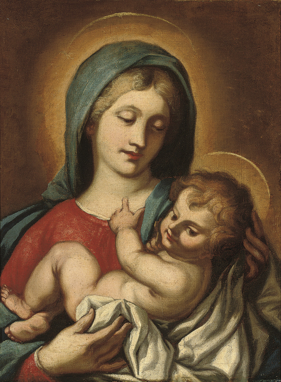Luca Giordano — Мадонна с младенцем