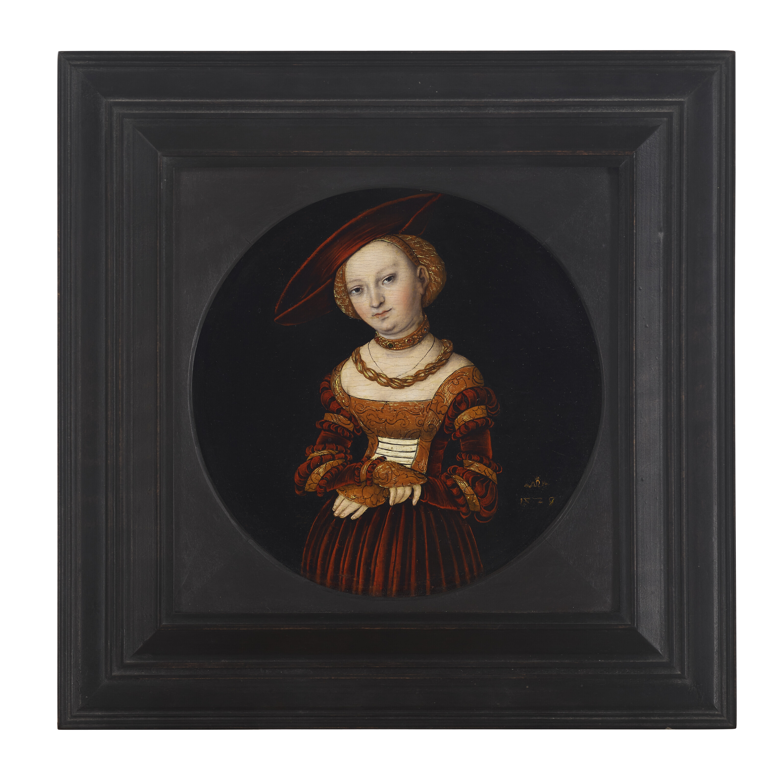 Lucas Cranach the Elder — Портрет дамы в три четверти роста, изображение 2