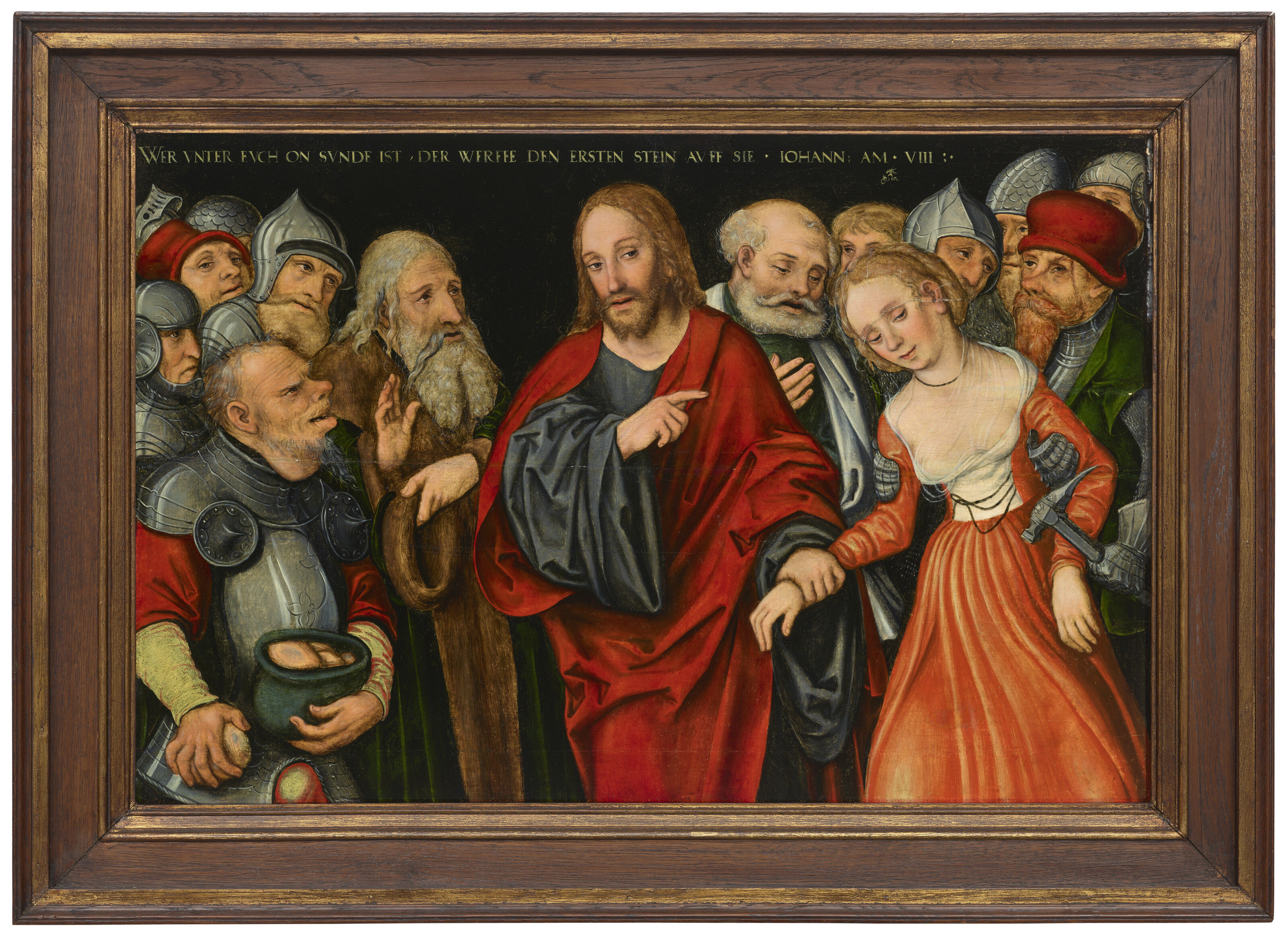 Lucas Cranach the Elder — Христос и женщина, уличенная в прелюбодеянии, изображение 2