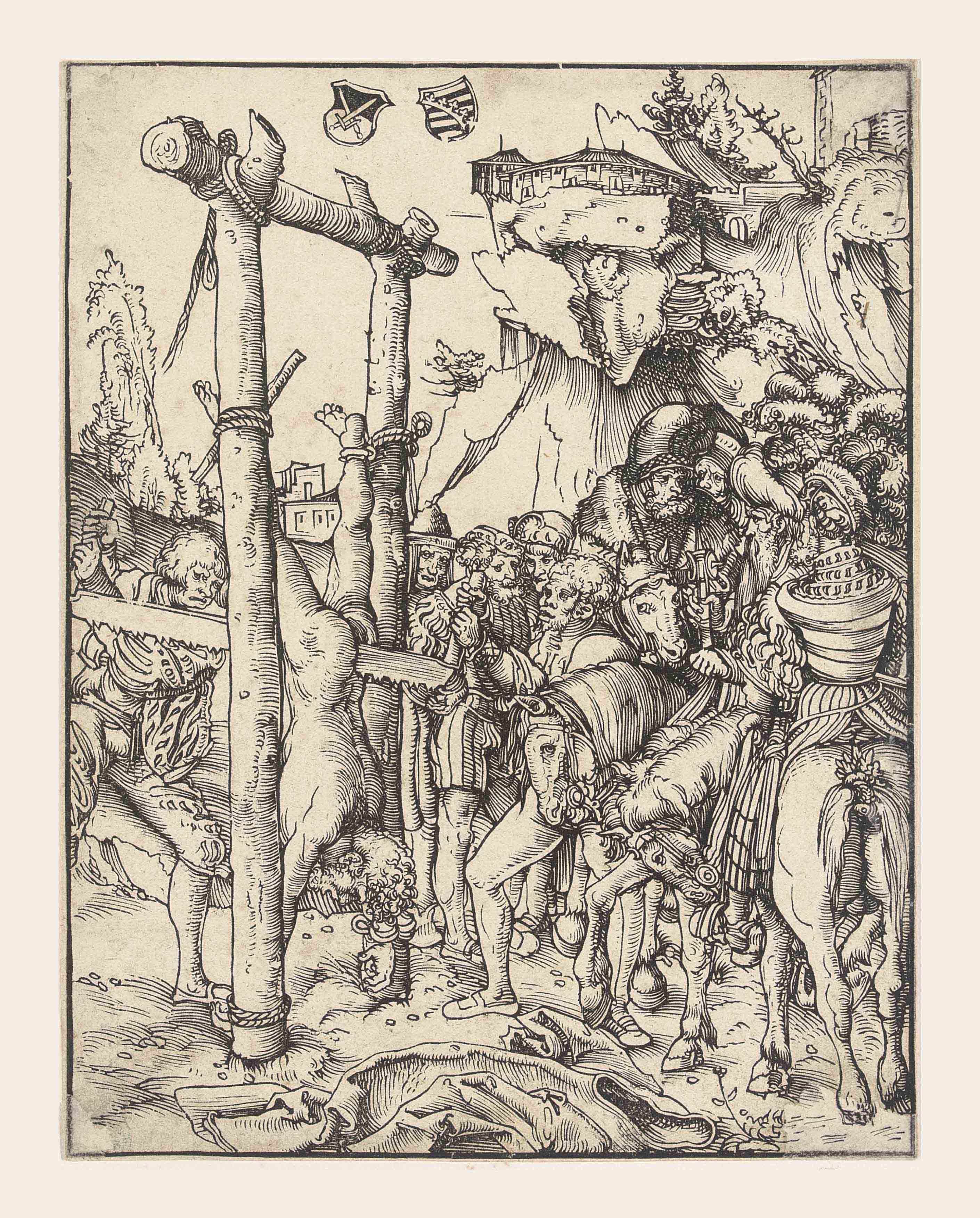 Lucas Cranach the Elder — Четыре листа из книги "Мученичество апостолов" (главы 56, 57, 61 и 62)