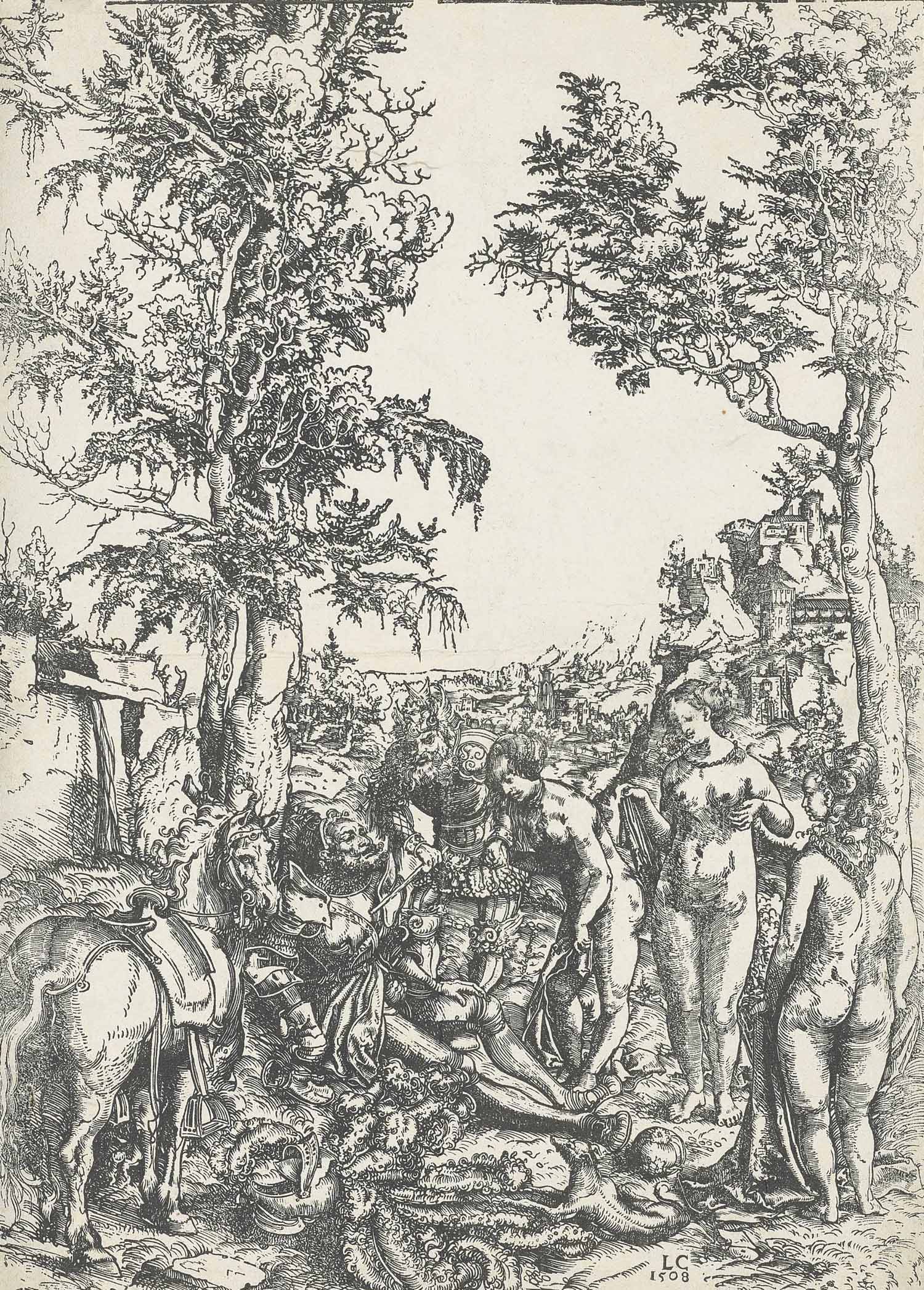 Lucas Cranach the Elder — Приговор Парижа