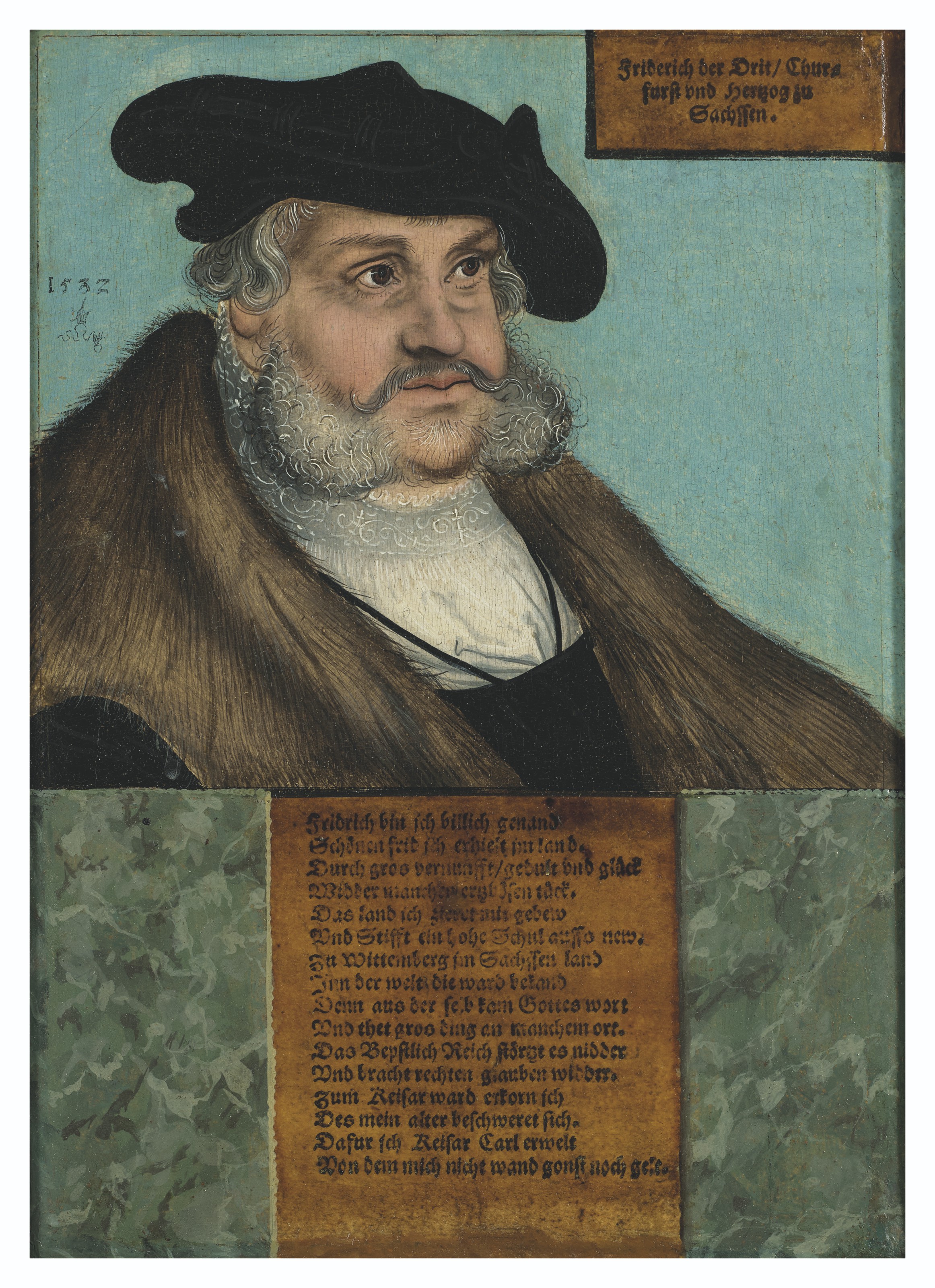 Lucas Cranach The Younger — Портрет Фредерика ле Сейджа, саксонского просветителя (1463-1525)