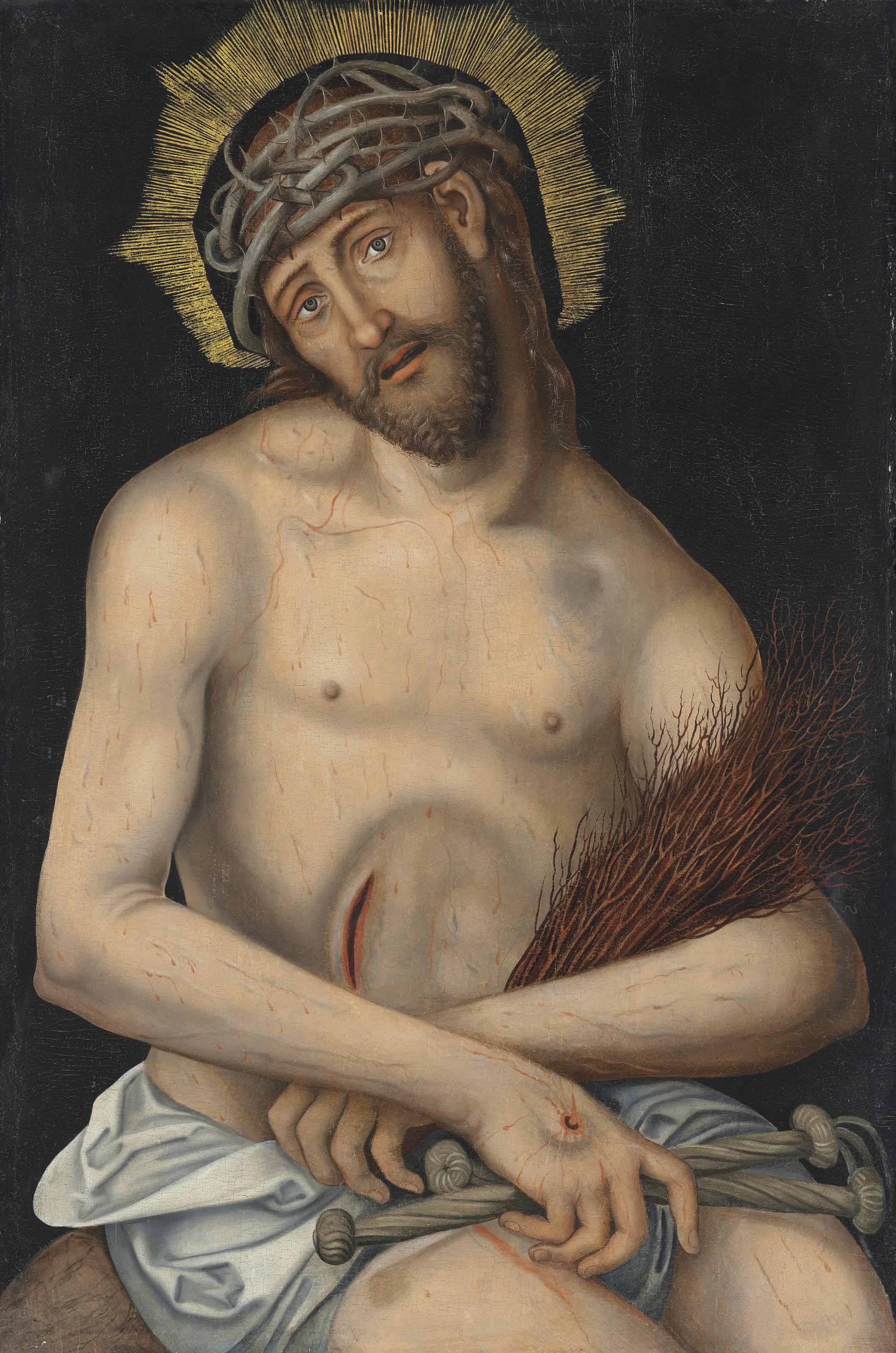 Lucas Cranach The Younger — Христос как муж скорбей