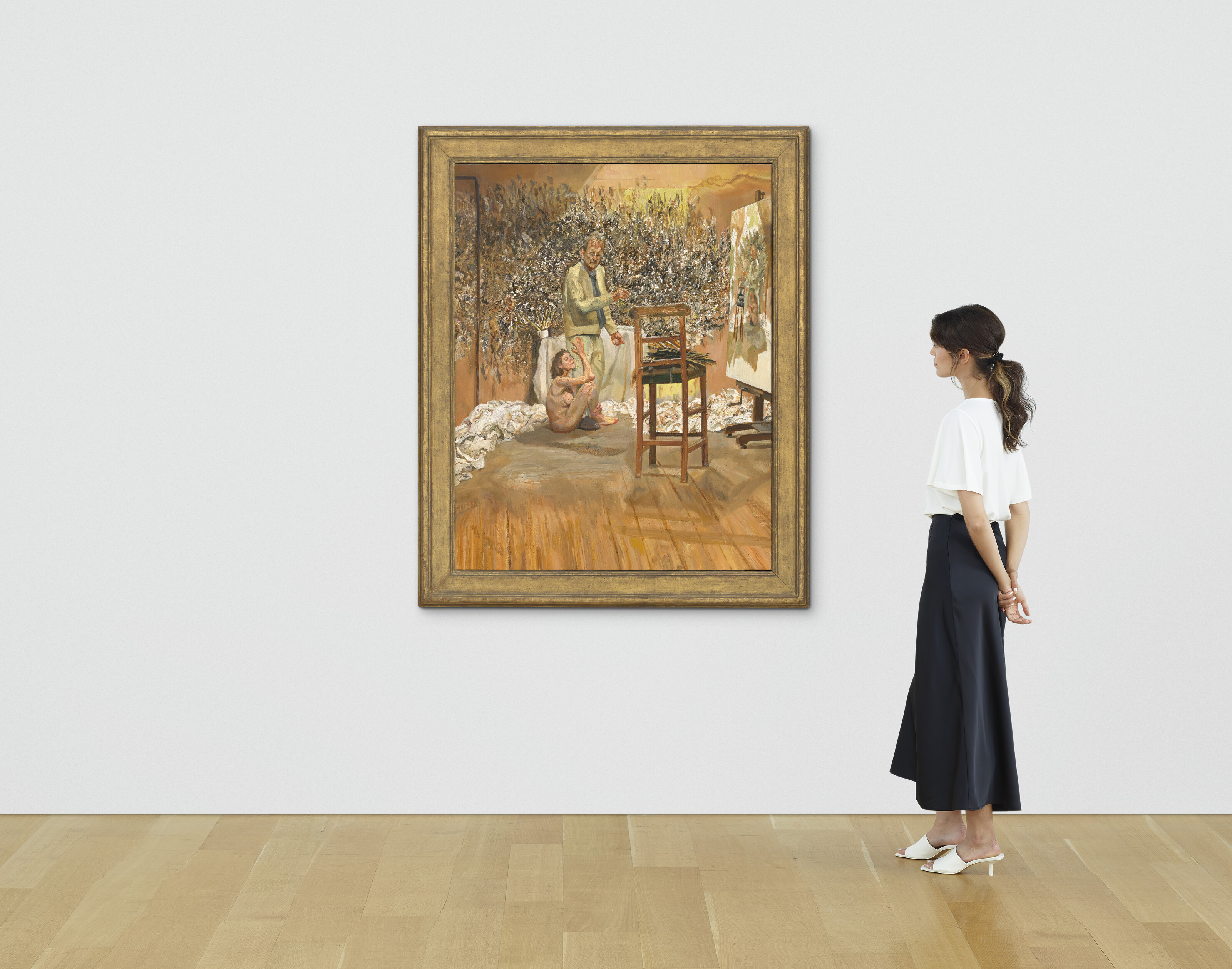 Lucian Freud — Художник застигнут врасплох обнаженной поклонницей, изображение 4