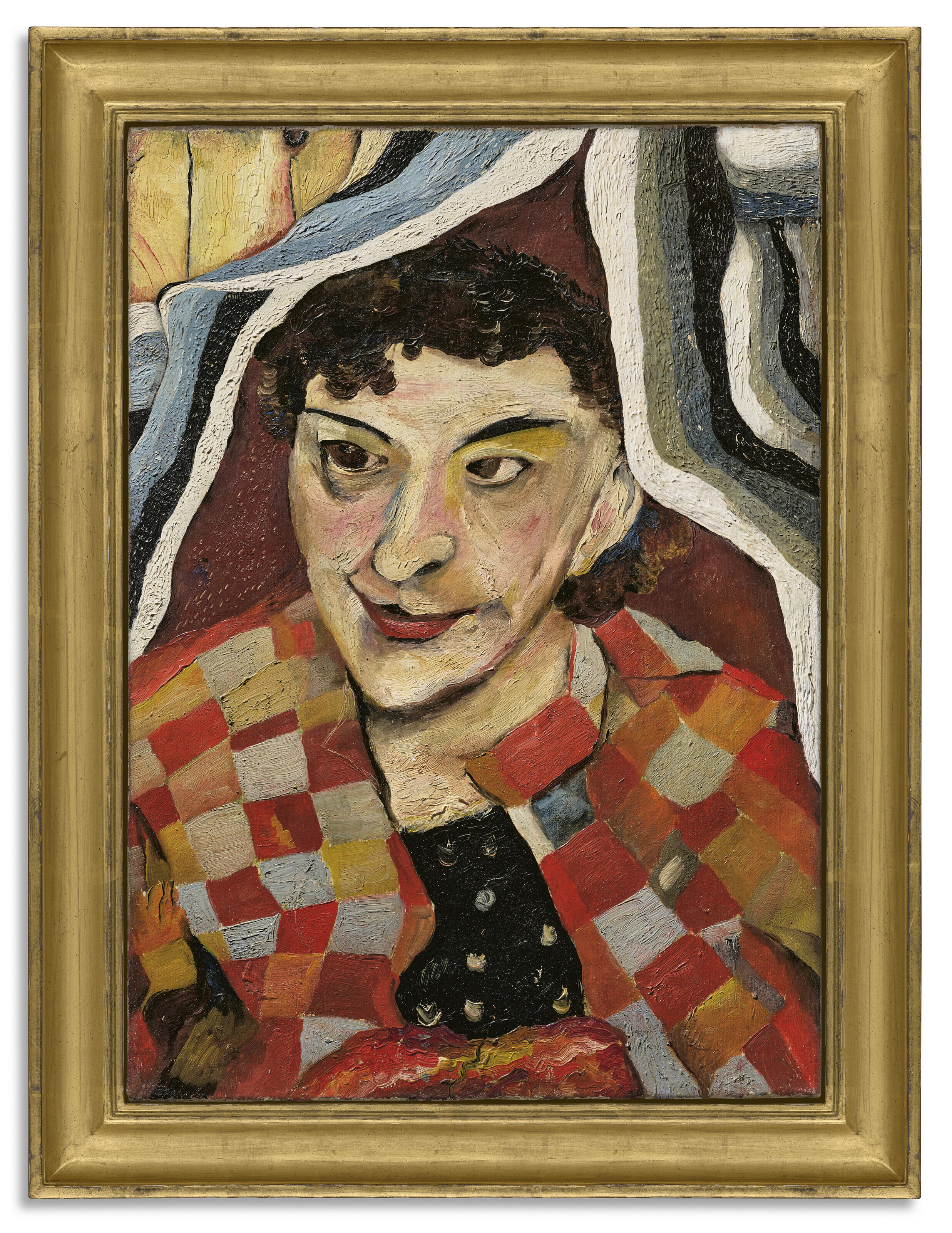 Lucian Freud — Женщина в разноцветном пальто, изображение 2