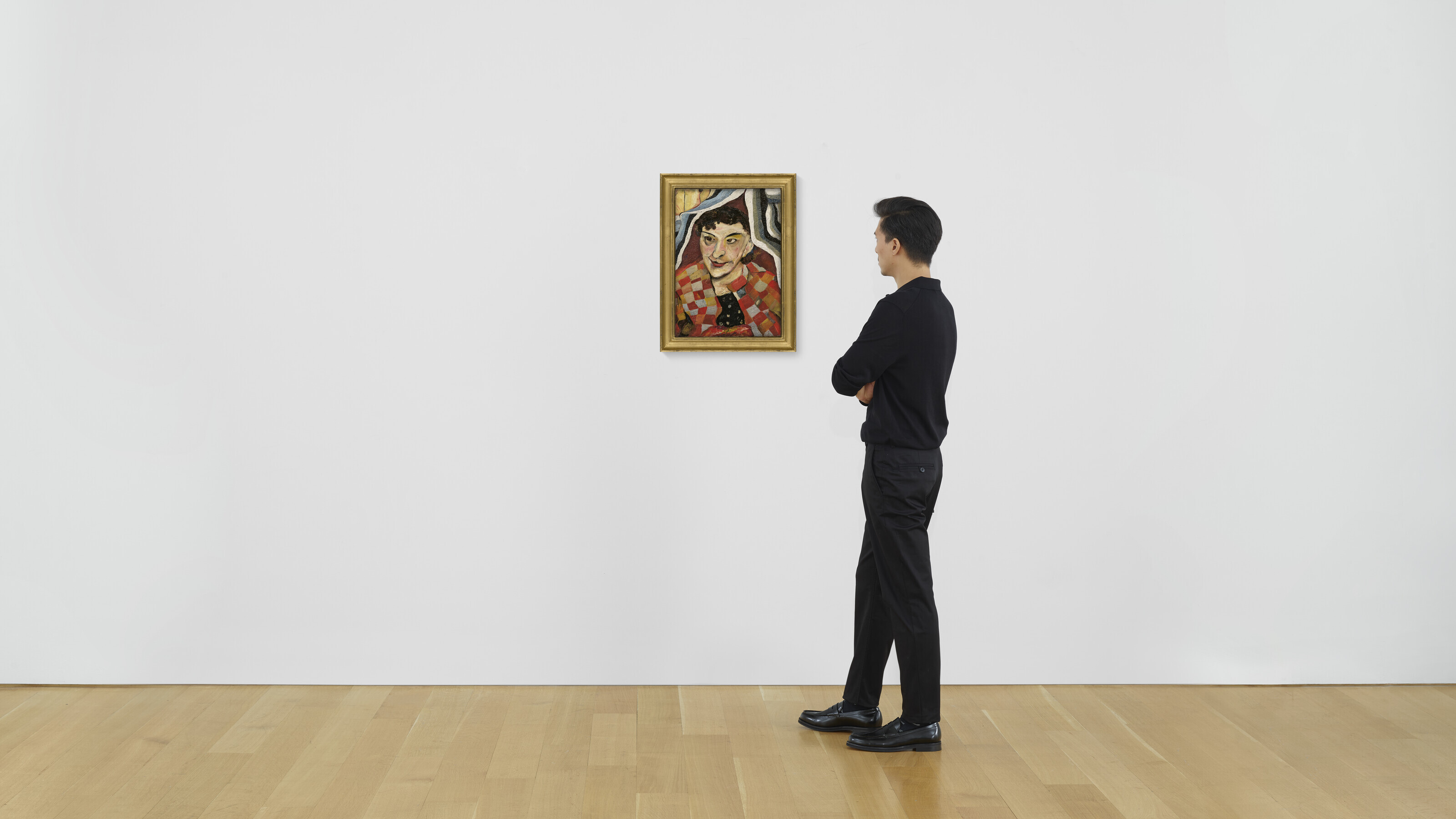 Lucian Freud — Женщина в разноцветном пальто, изображение 4