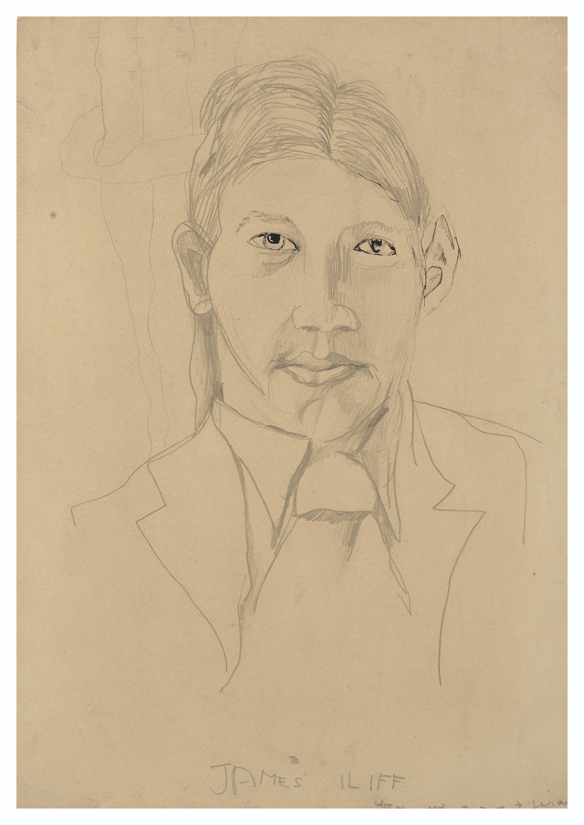 Lucian Freud — Портрет Джеймса Илиффа