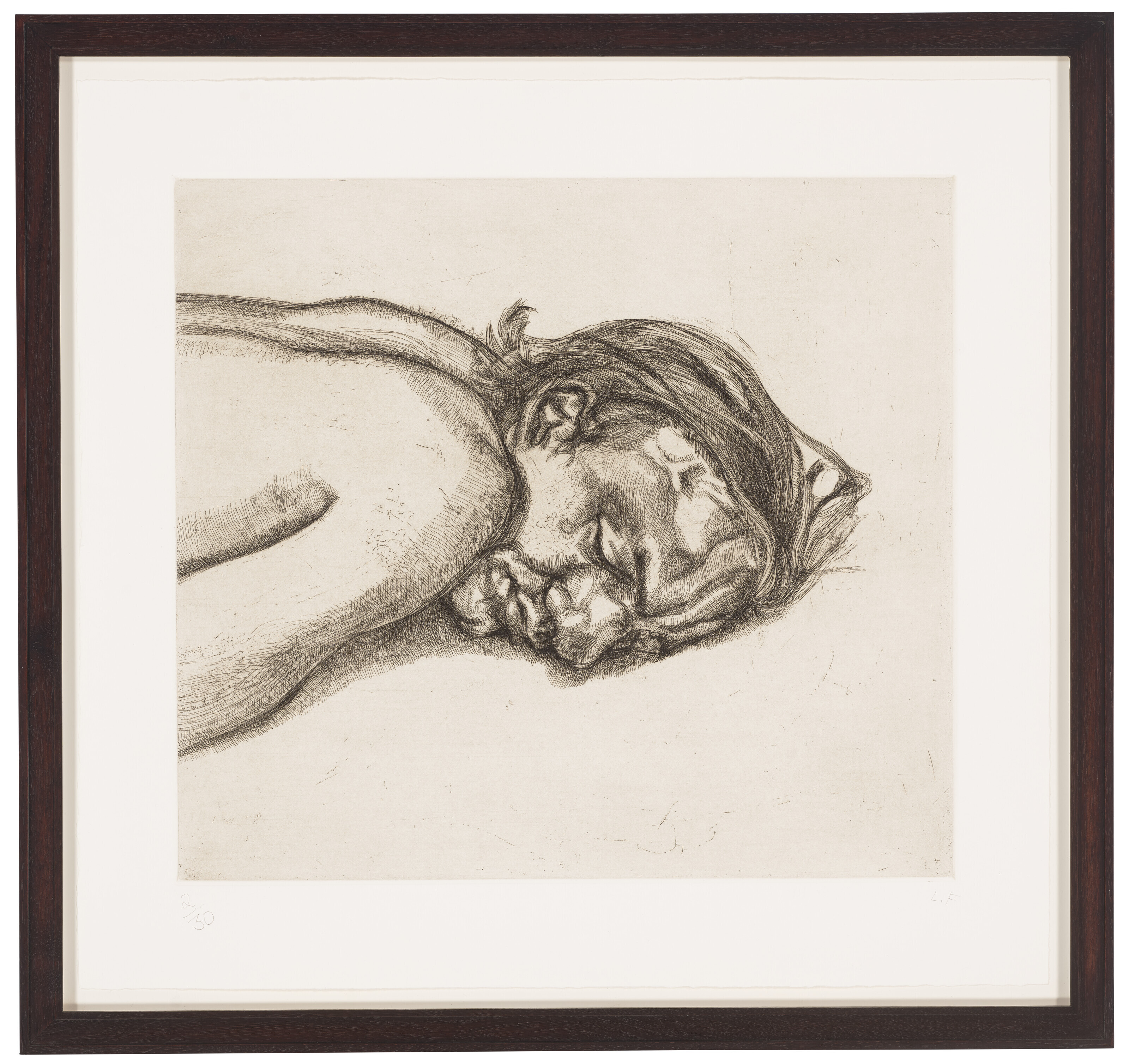 Lucian Freud — Человек отдыхает (состояние II), изображение 2