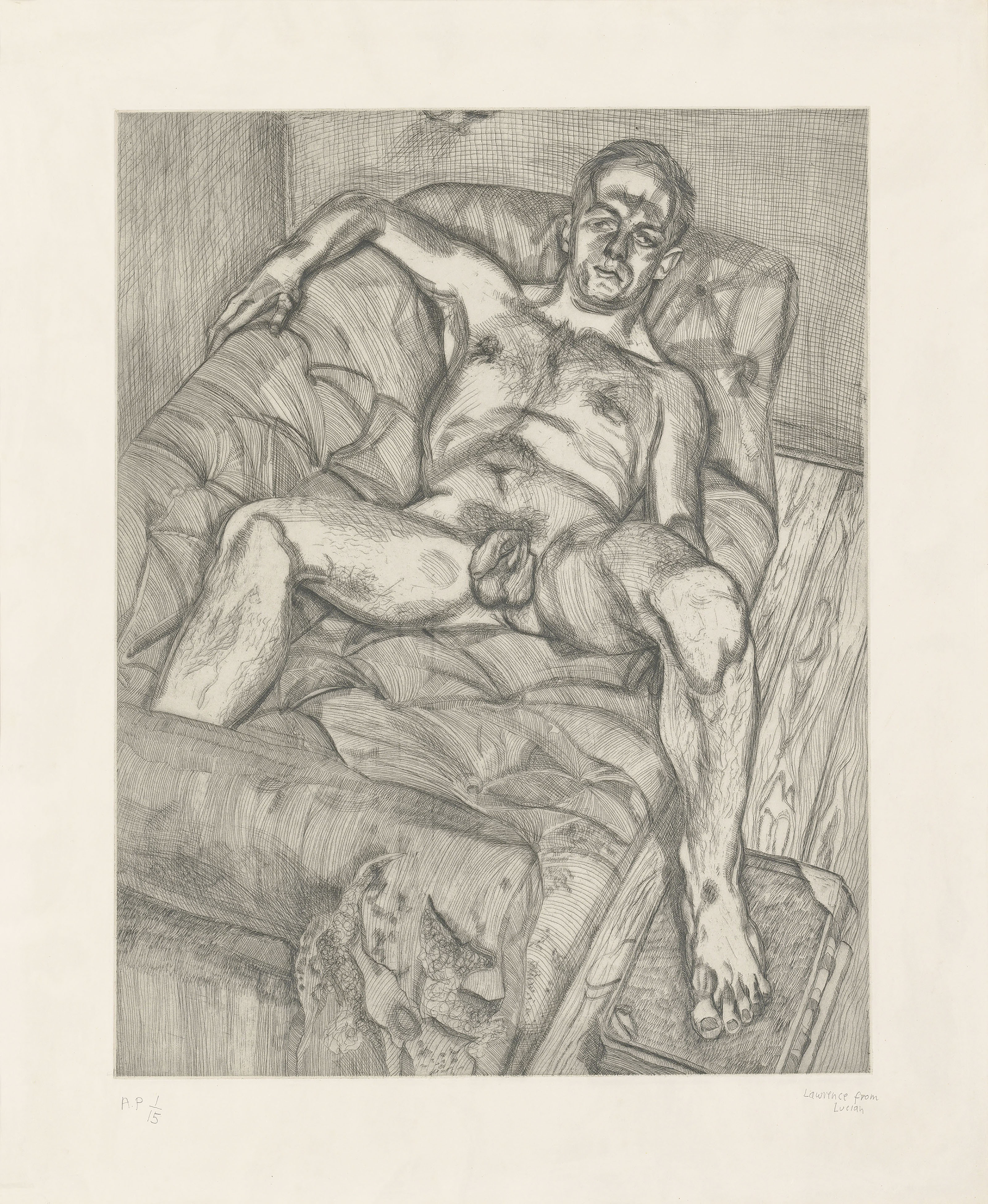 Lucian Freud — Мужчина, позирующий, изображение 2