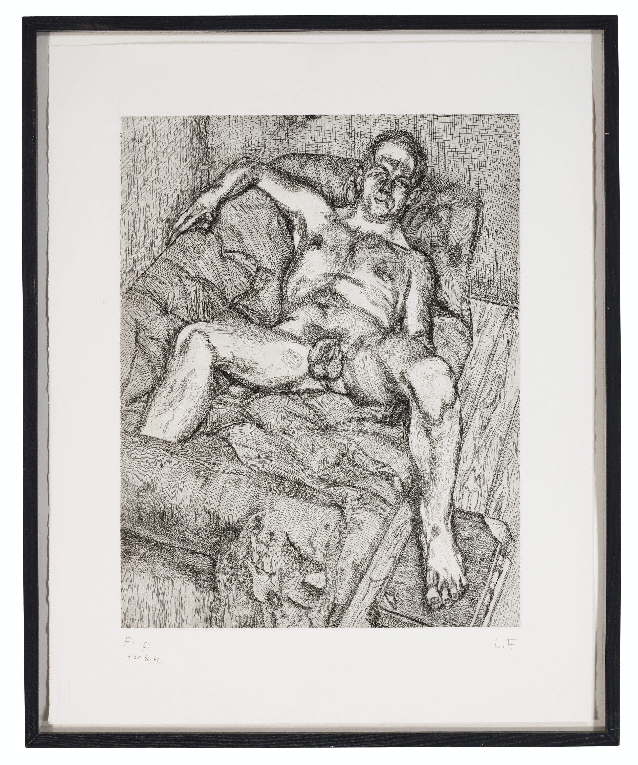 Lucian Freud — Мужчина, позирующий, изображение 2
