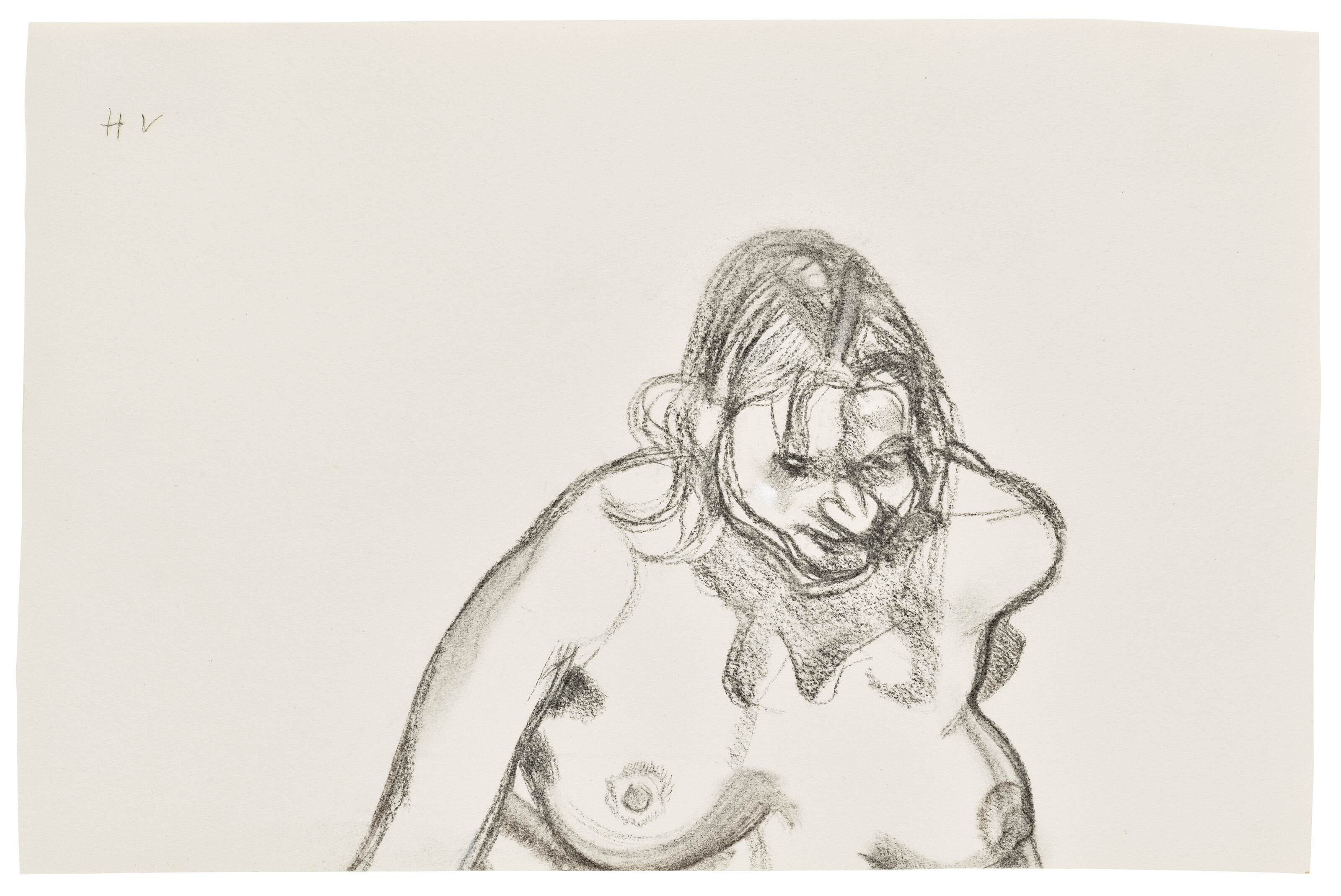 Lucian Freud — Голова и плечи девушки