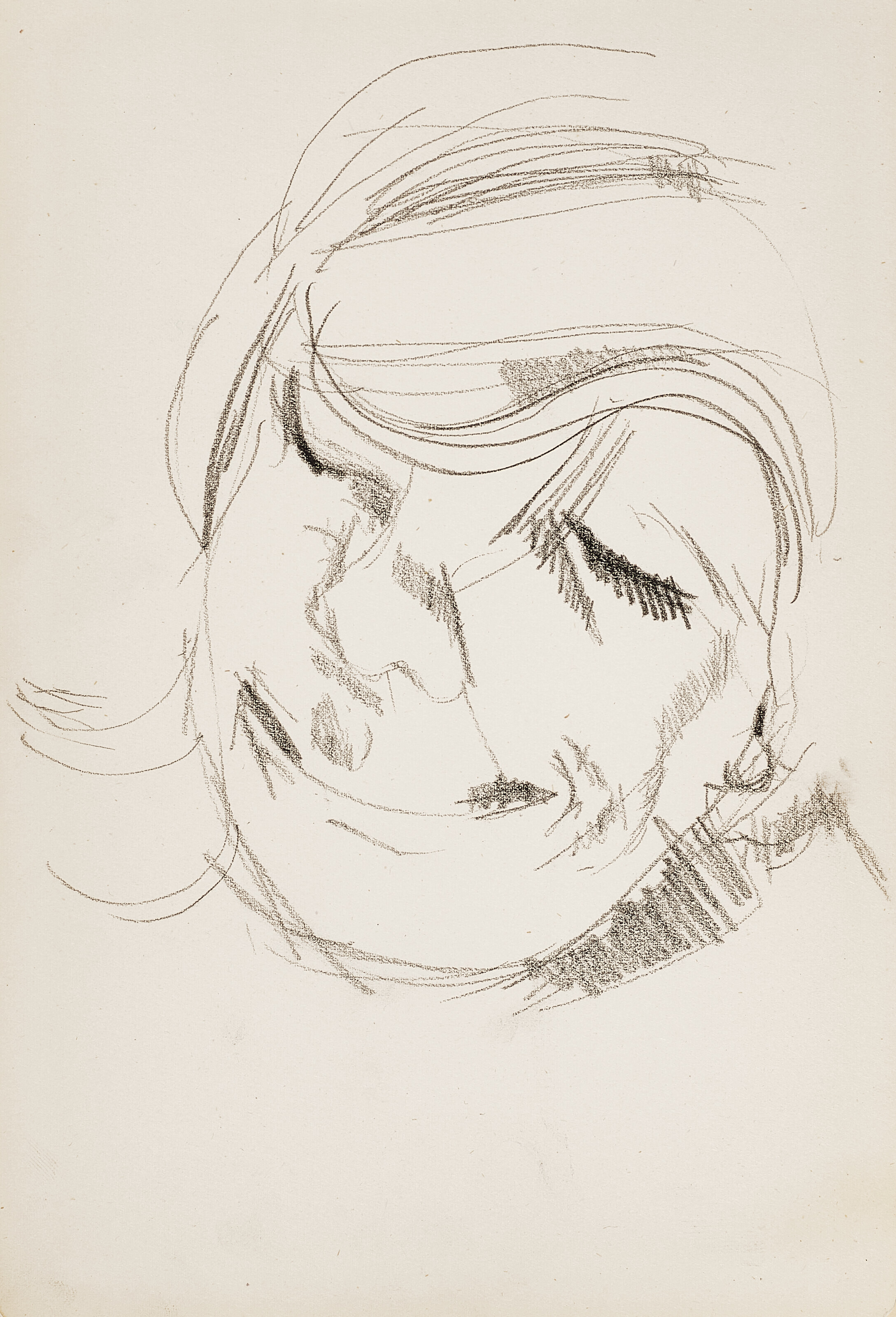 Lucian Freud — Голова смеющейся женщины