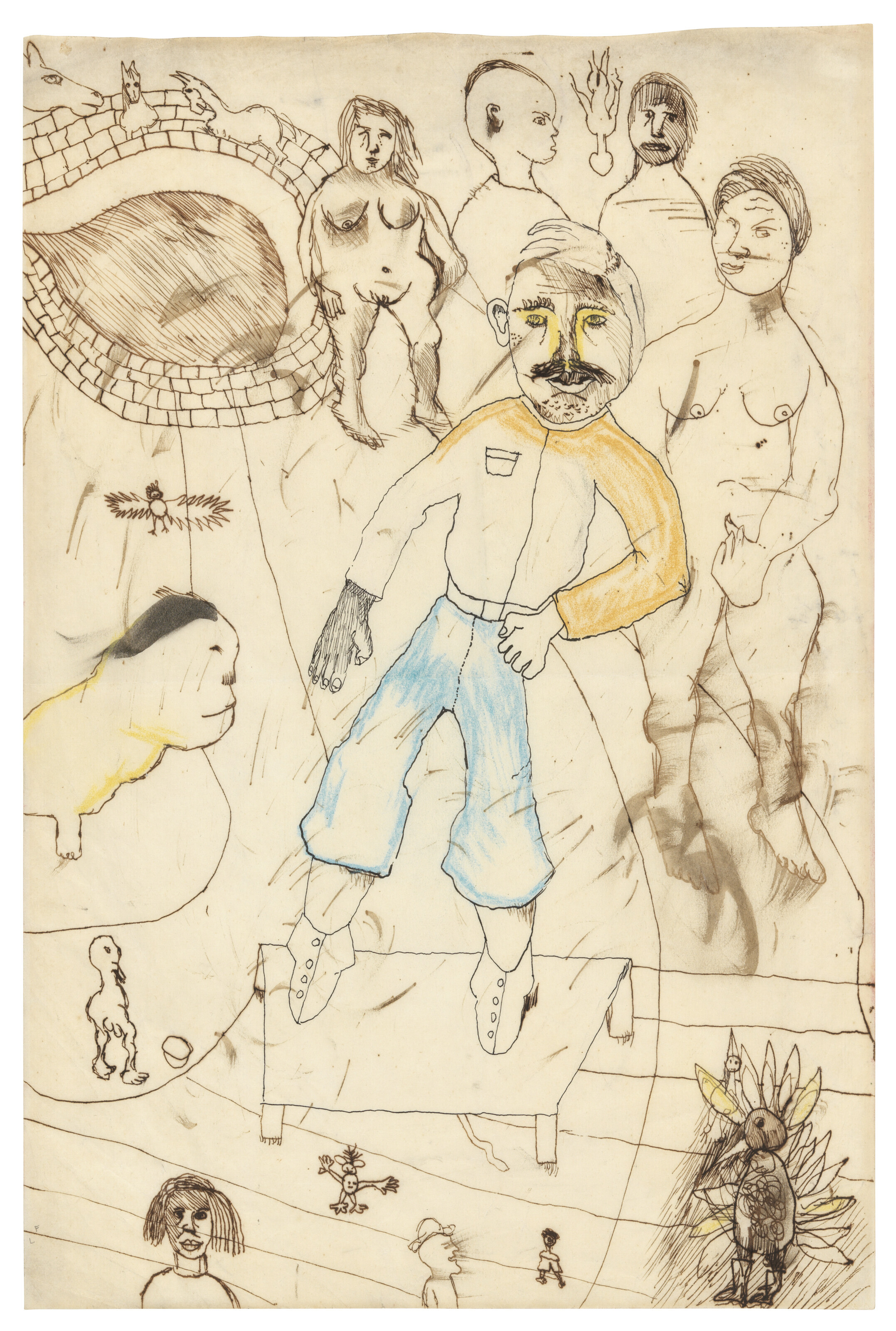 Lucian Freud — Фрагмент из "Книги Фрейда-Шустера"