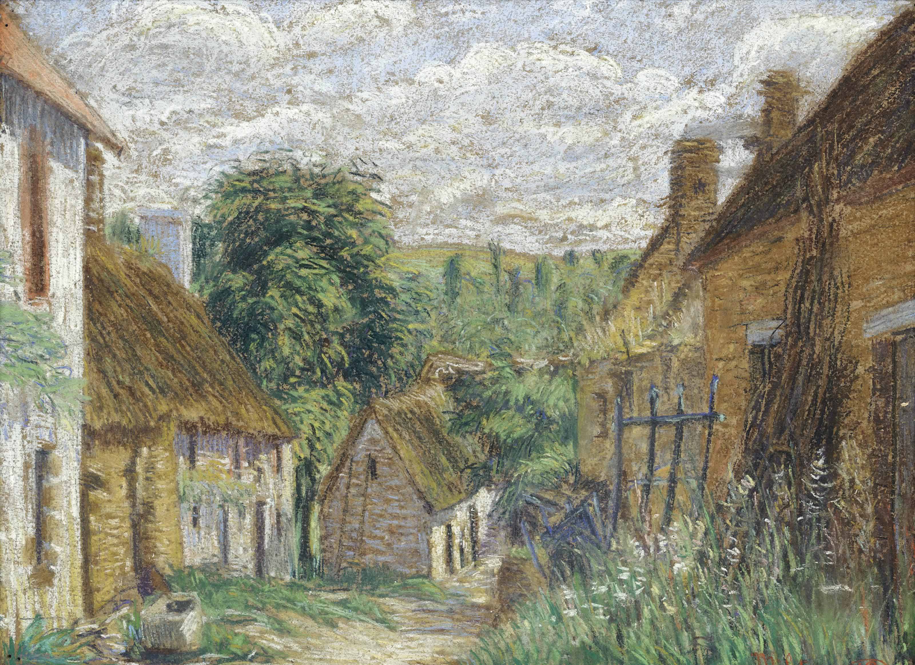 Lucien Pissarro — Солнечное утро, Милтон