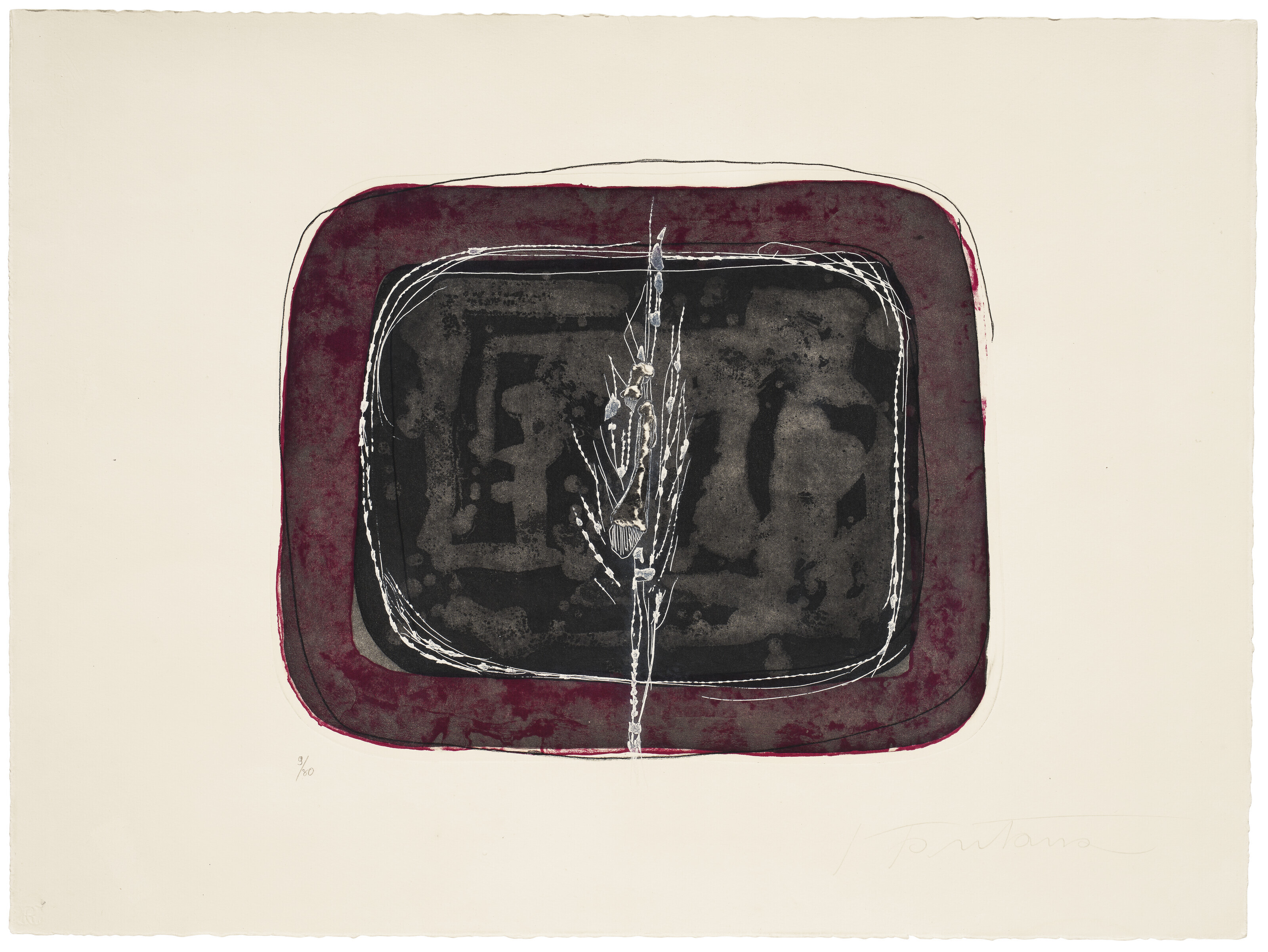 Lucio Fontana — 6 Оригинальных надрезов, изображение 2