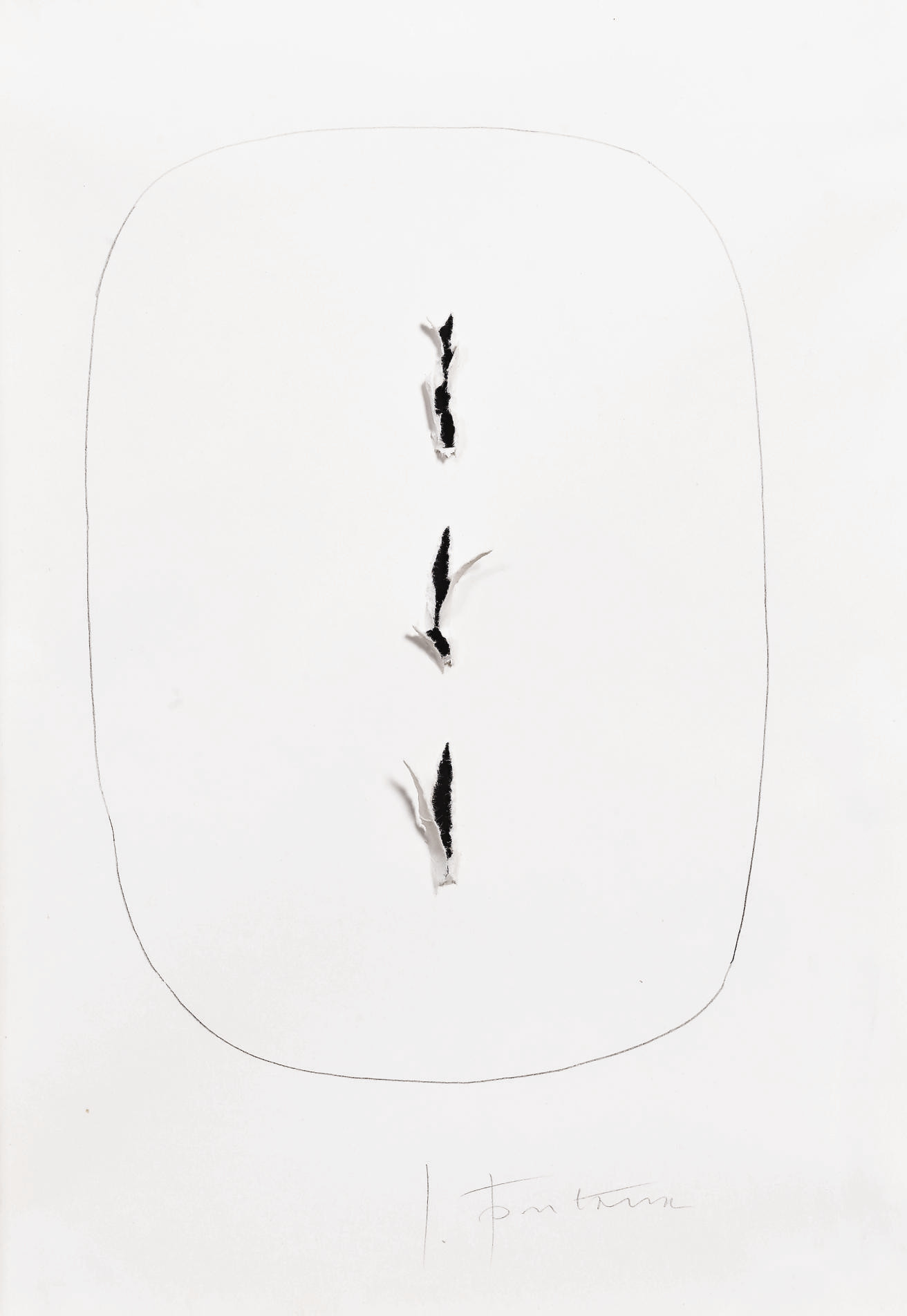 Lucio Fontana — Кончетто в напряжении