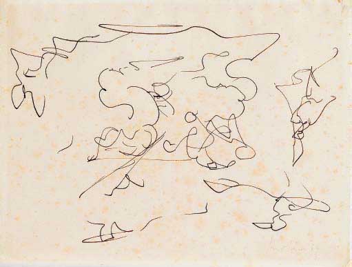 Lucio Fontana — Оперная лотерея: а) Студия на софитто фирмато Фонтана (в нижнем бьефе), Калиостро с картой, см 28х21, 1952-1953 гг., Оперная регистрация в пресс-службе Фонда Лучио Фонтана, Милан, 1945/12 г. б) Студия на батталья фирмато и датато Фонтана, 60 (в нижнем бьефе), Калиостро с картой, см 21х28.,5 декабря 1960 года, Пресс-служба Фонда Лучио Фонтана, Милан, номер 1945/19 (2)