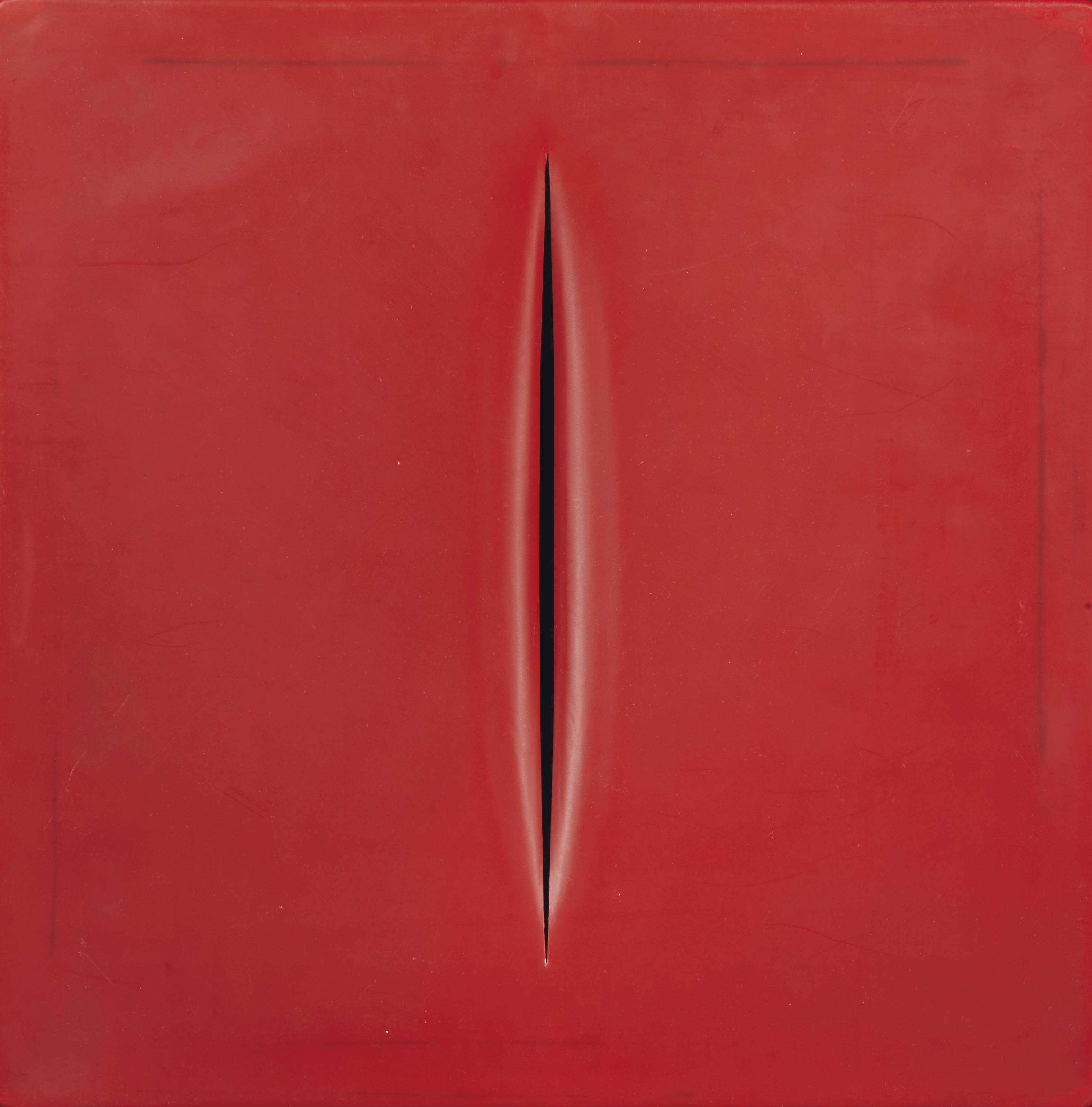 Lucio Fontana — Кончетто Спациале (румяна)