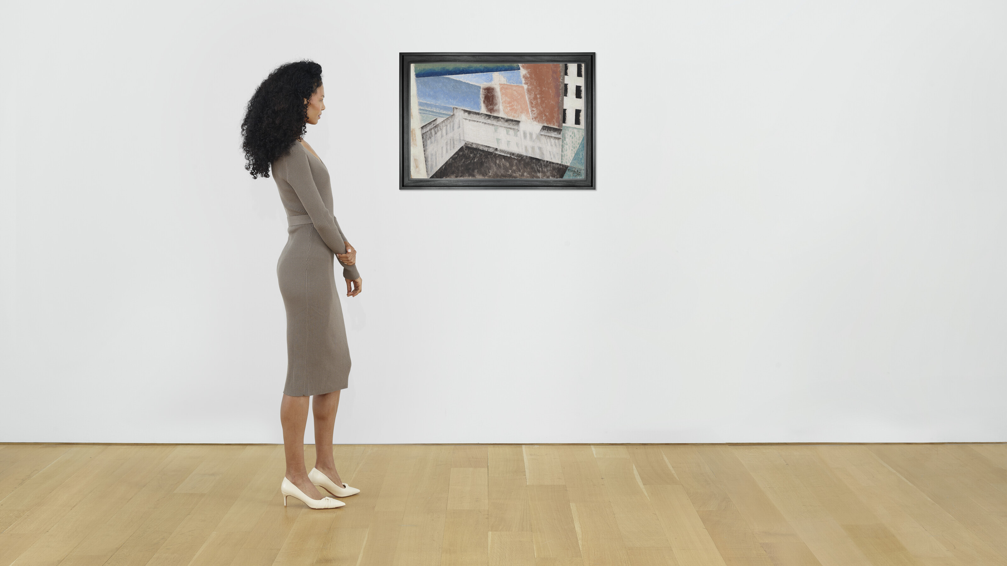 Lyonel Feininger — Нью-Йоркская архитектурная композиция I, изображение 3