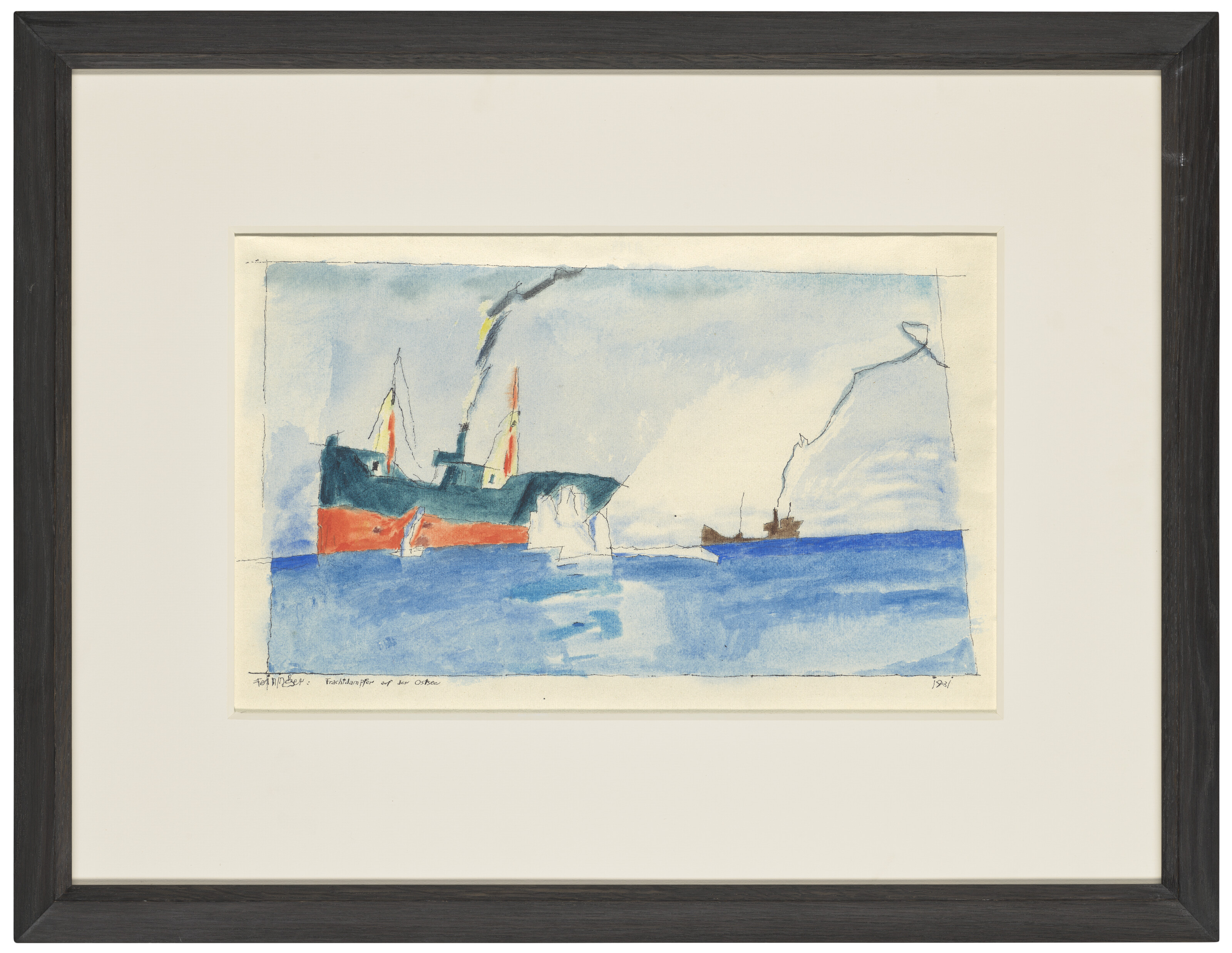 Lyonel Feininger — Фрахтдампфер на Остзее, изображение 2