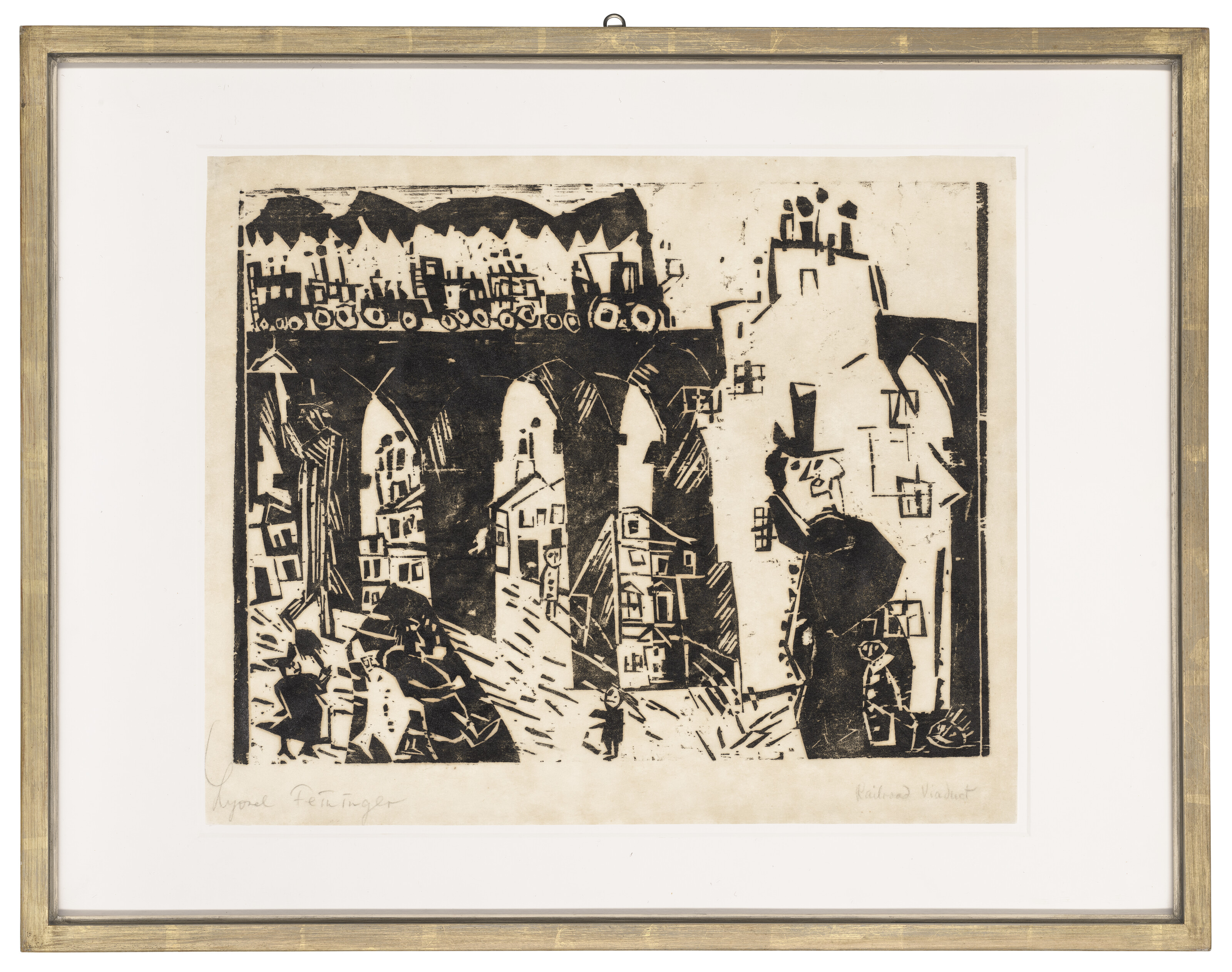 Lyonel Feininger — Железнодорожный виадук, изображение 2