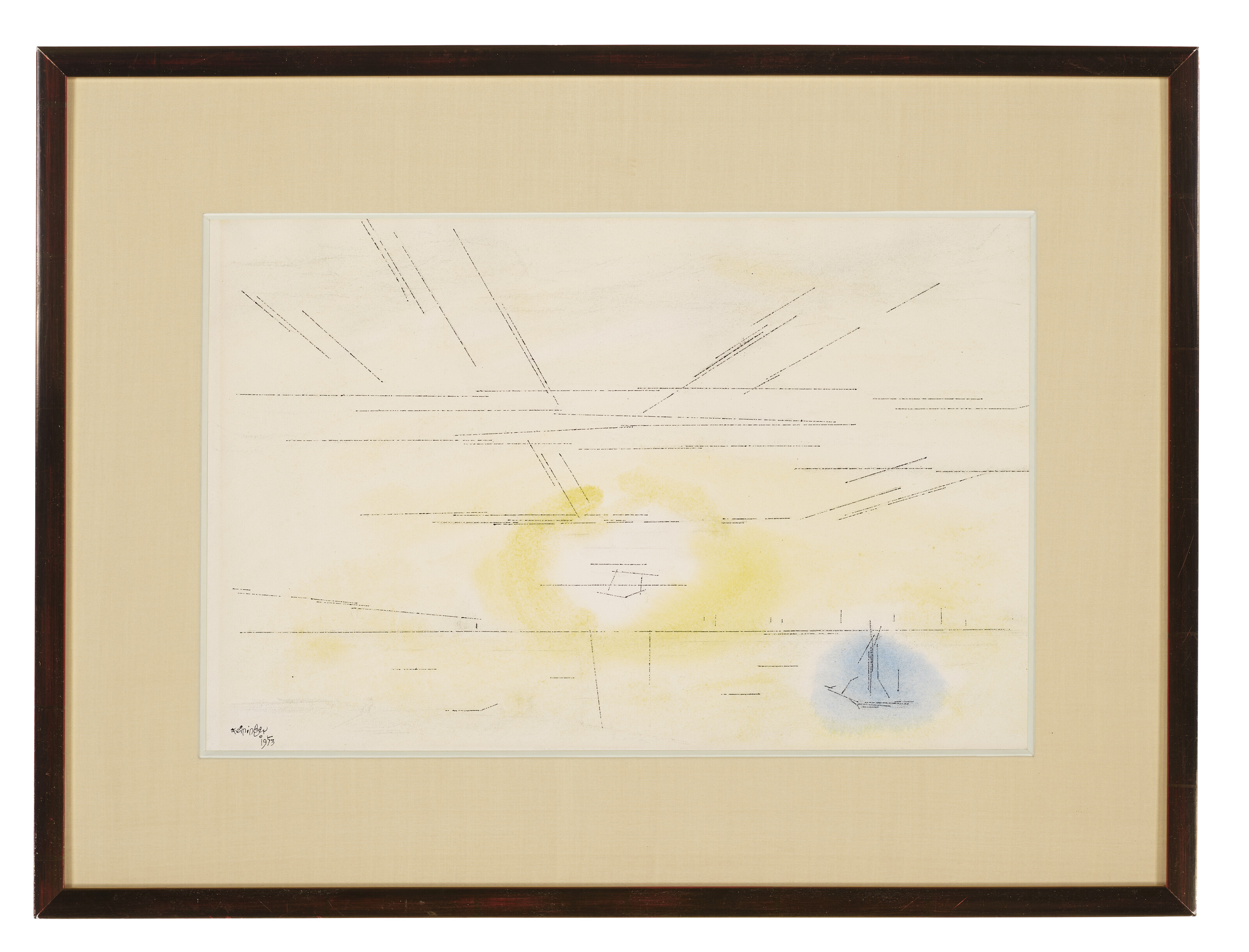 Lyonel Feininger — Закат с голубой областью, изображение 2