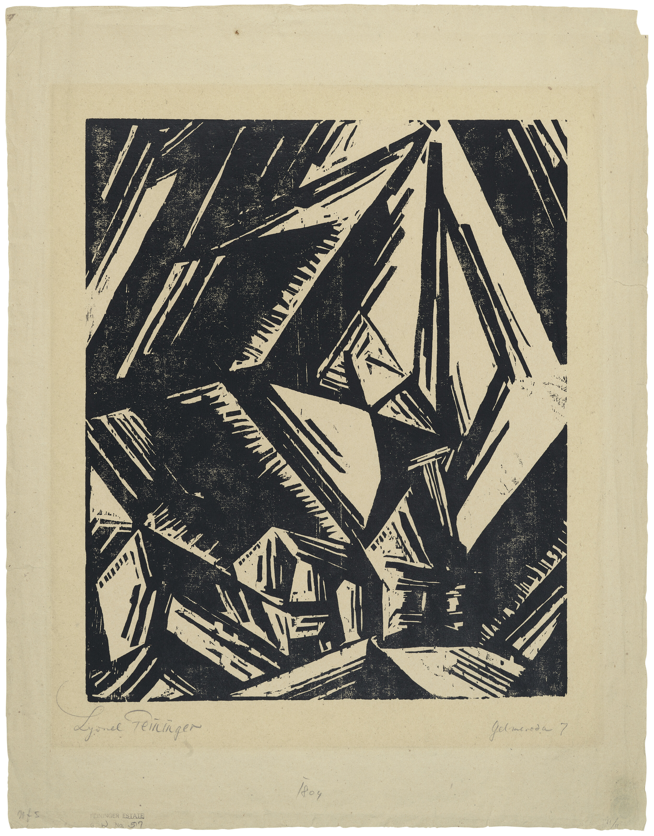 Lyonel Feininger — Гельмерода VII, изображение 3