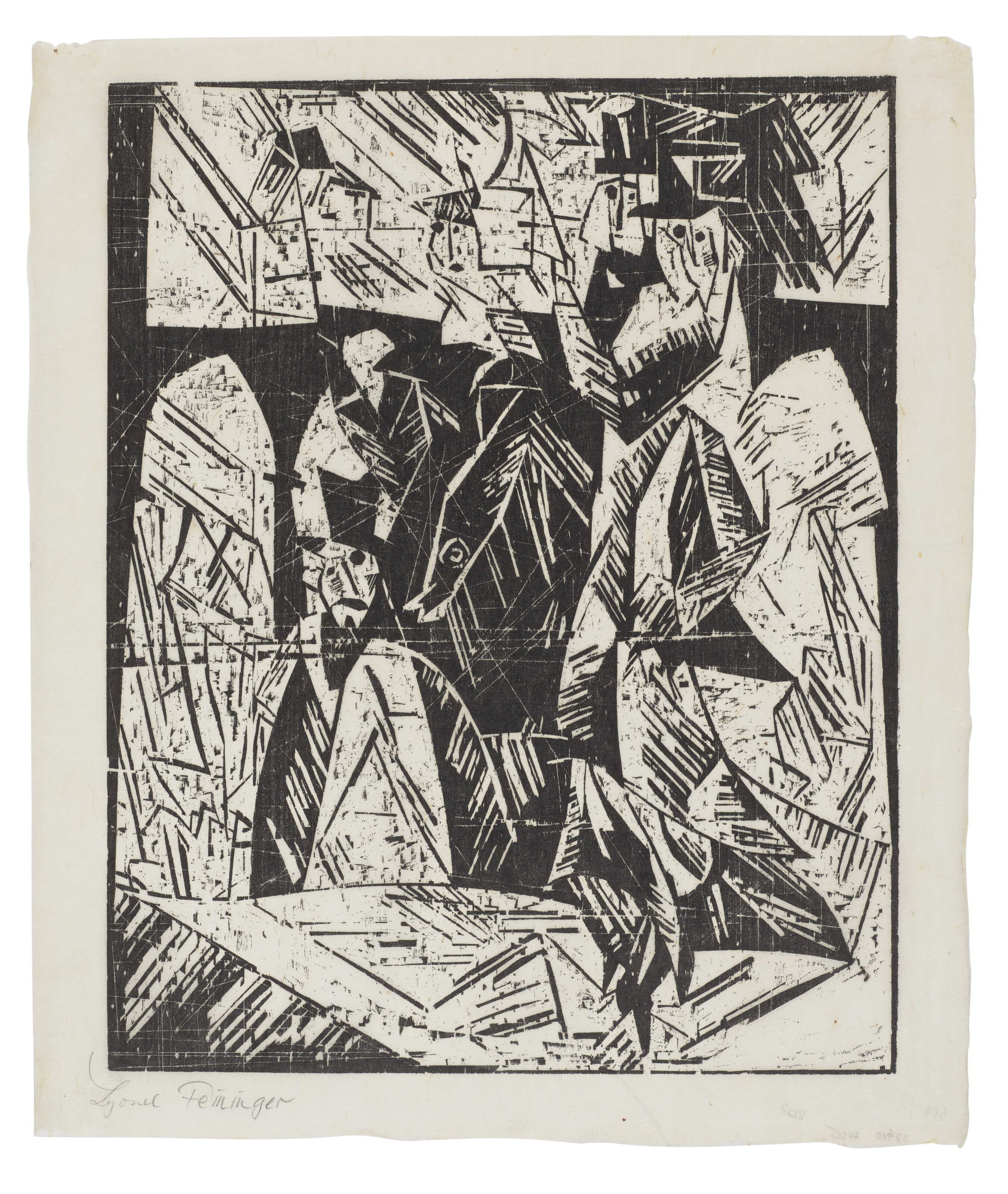 Lyonel Feininger — Spaziergänger (набережная)