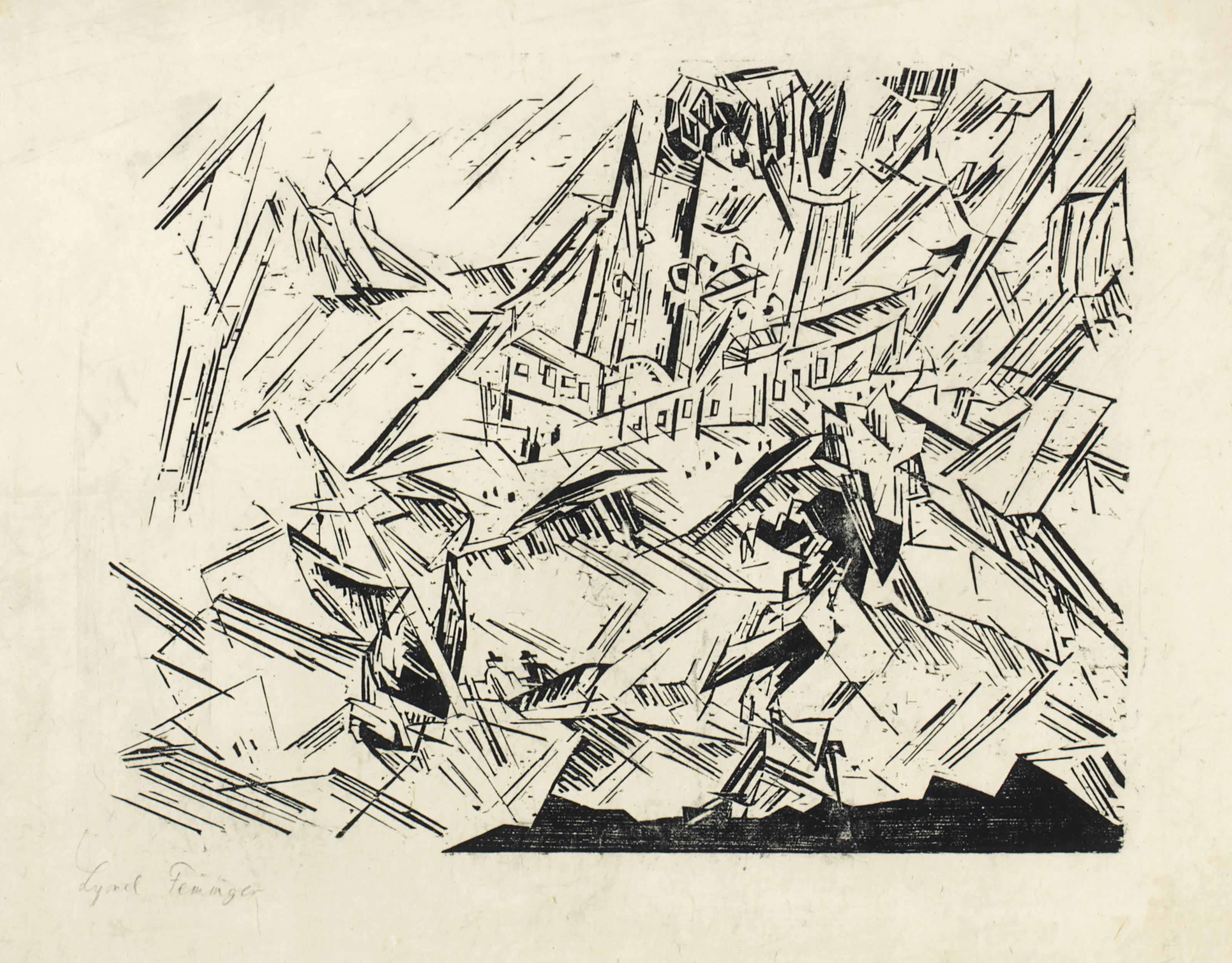 Lyonel Feininger — Ostsee Dampfer [Балтийский пароход]