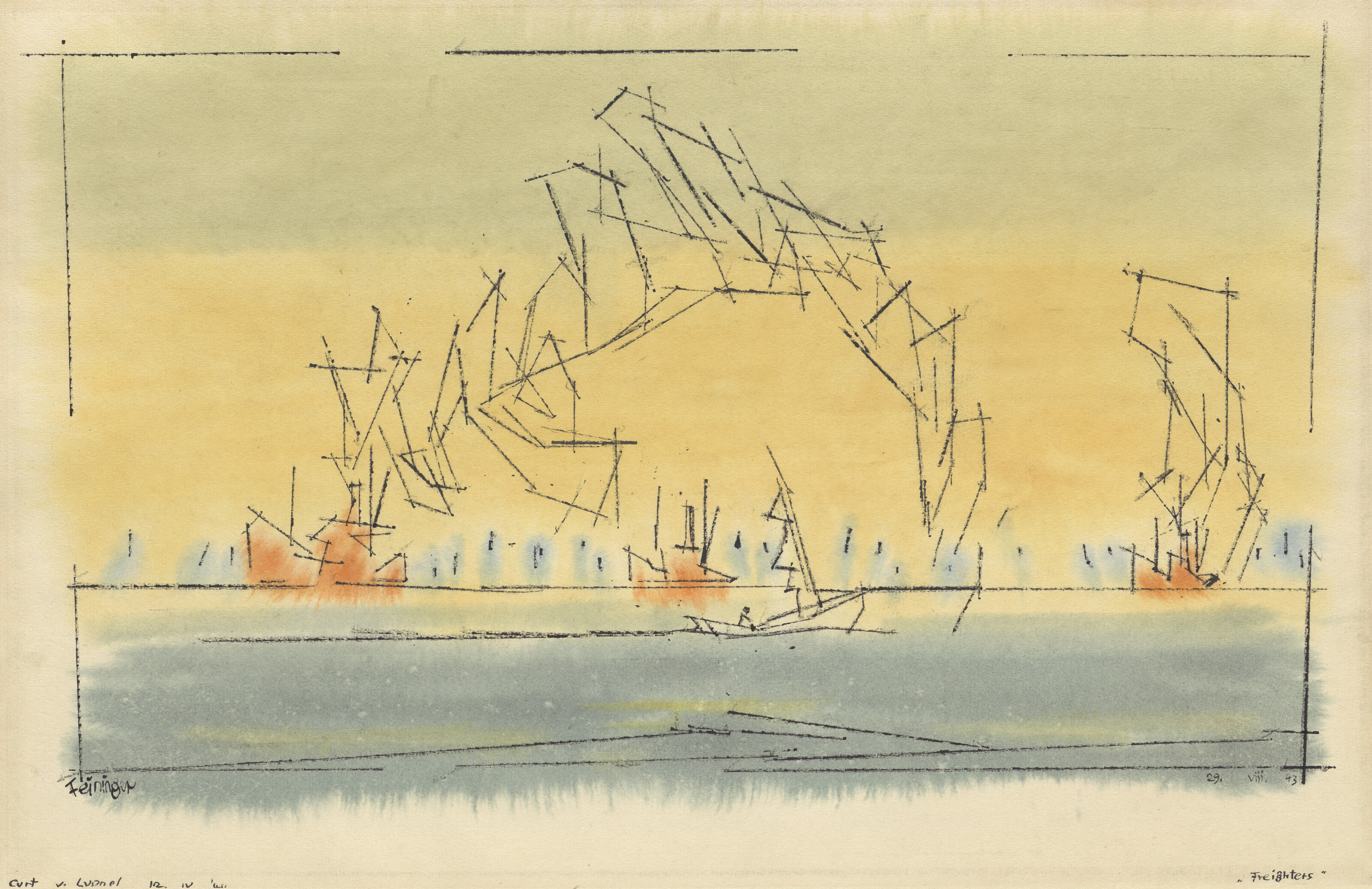 Lyonel Feininger — Грузовые суда