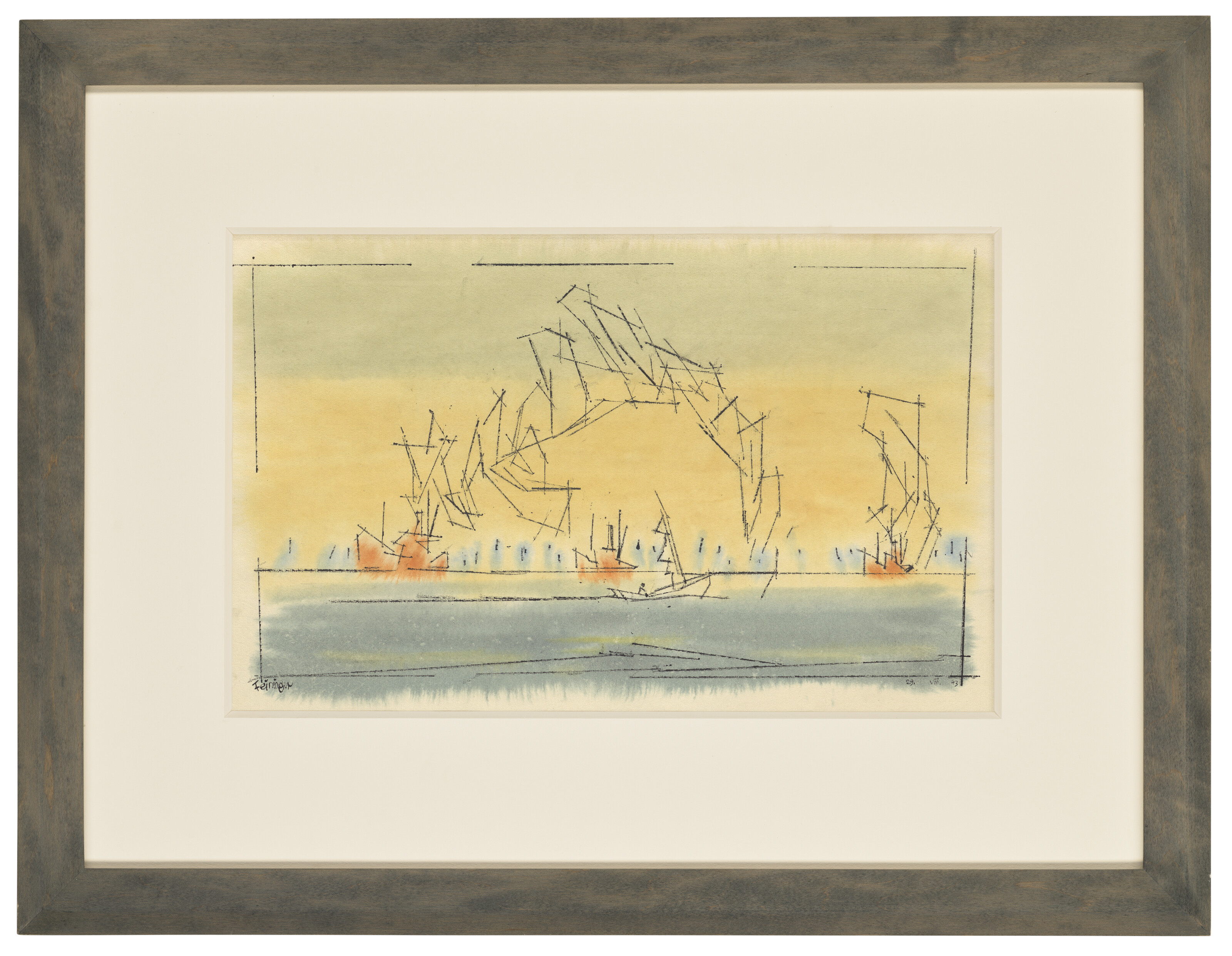 Lyonel Feininger — Грузовые суда, изображение 2