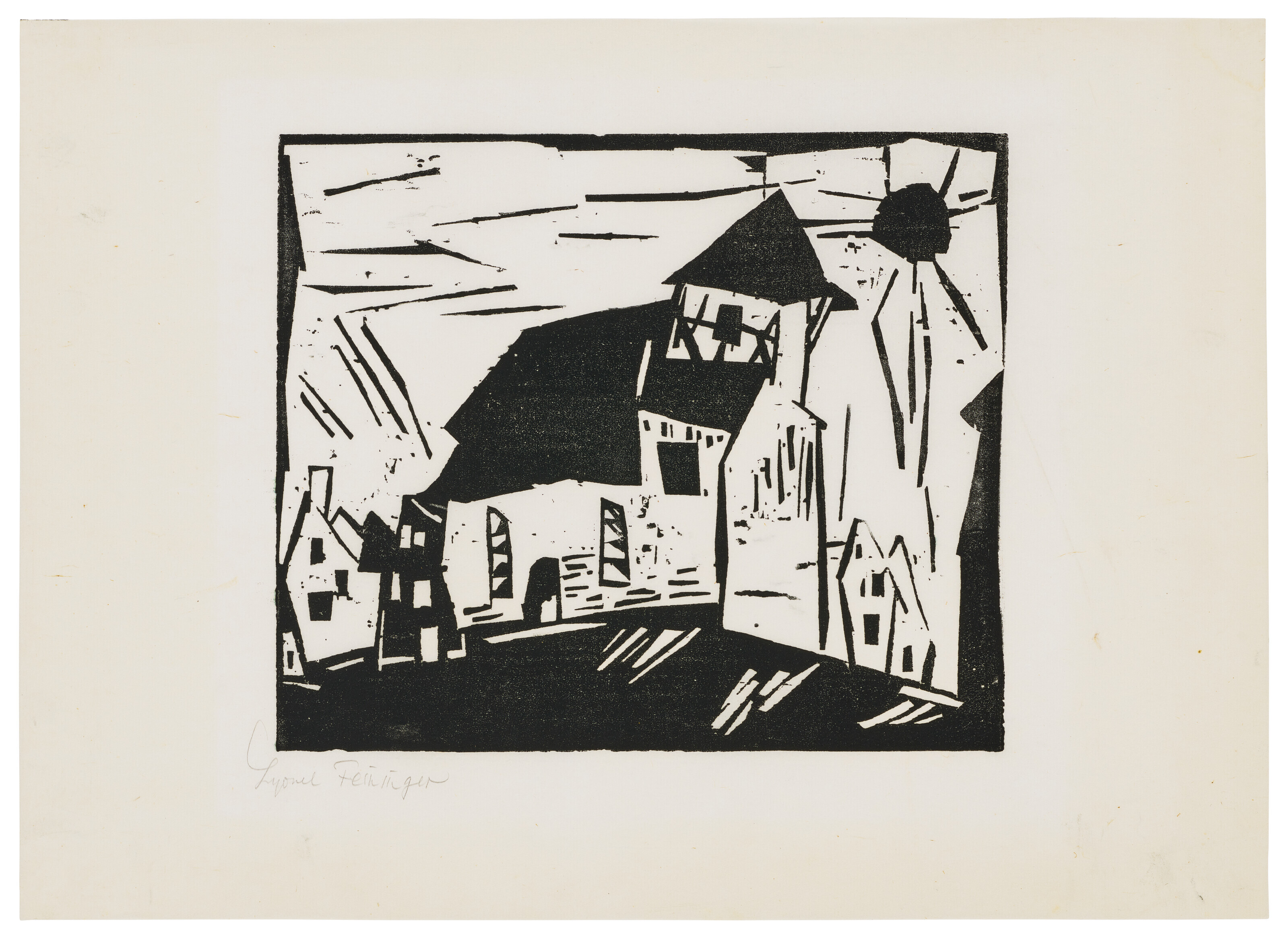 Lyonel Feininger — Воллерсрода (церковь в Воллерсроде)
