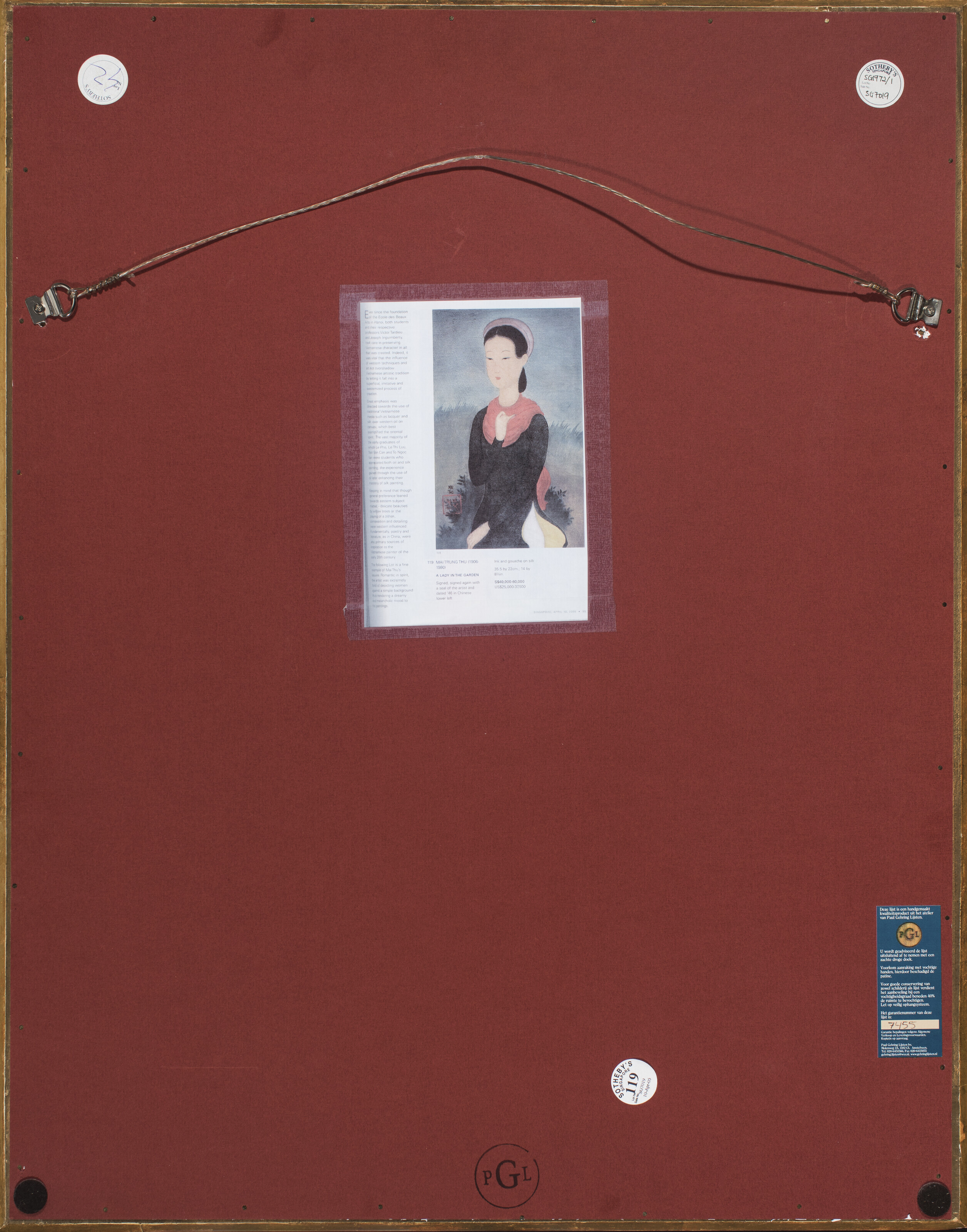Mai Thu — Femme au châle rouge (Женщина в красной шали), изображение 4