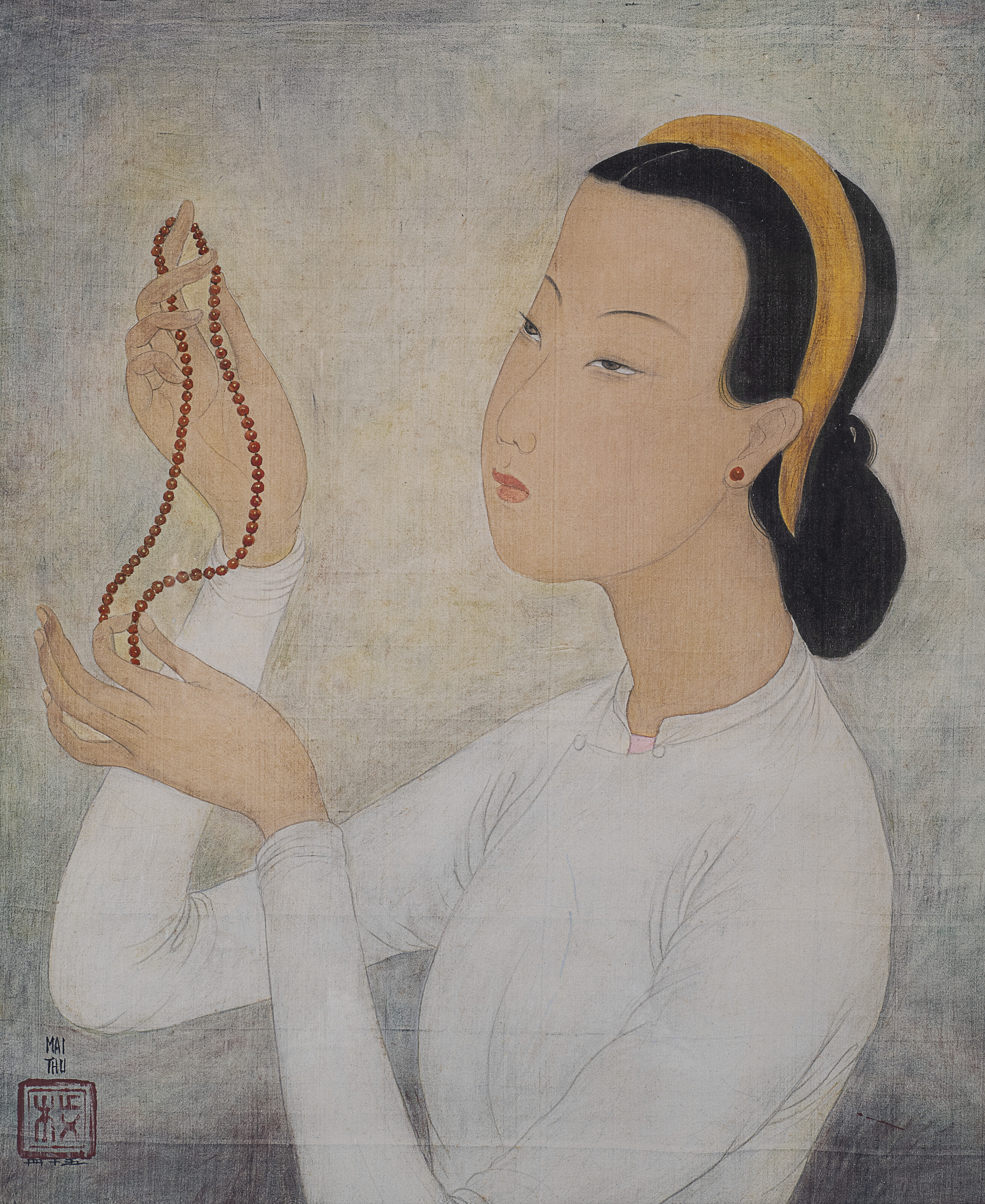 Mai Thu — La femme au collier rouge (Леди с красным ожерельем)
