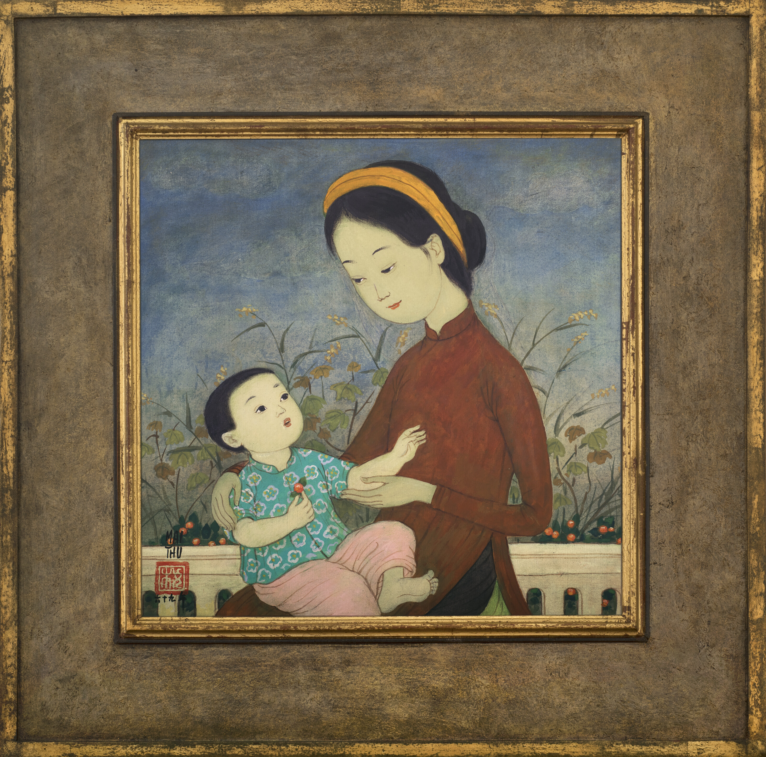 Mai Thu — Мать и дитя с кумкватом (Мать и дитя с кумкватом), изображение 2