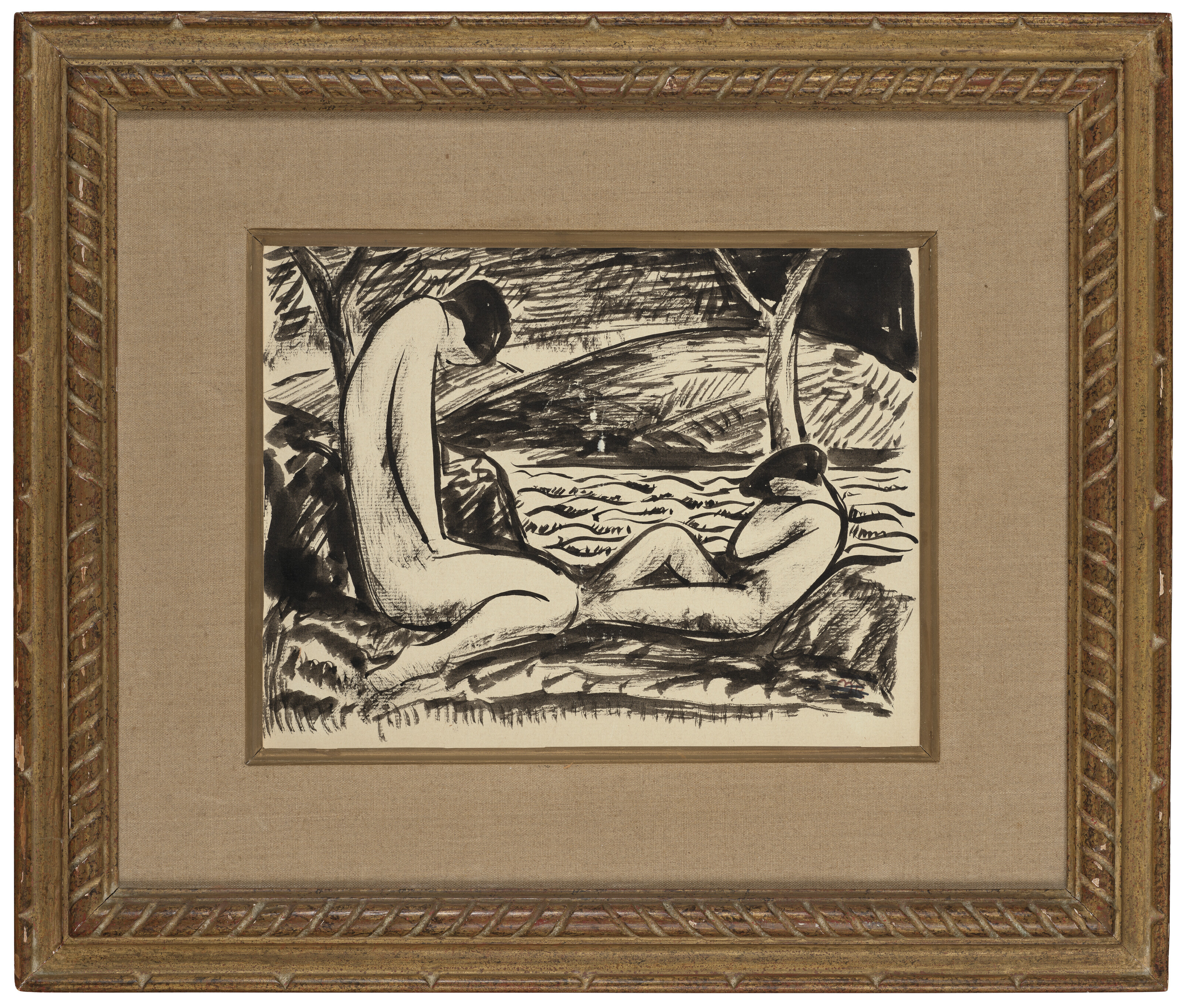 Man Ray — Две обнаженные натуры на фоне пейзажа Риджфилда (бабье лето), изображение 4